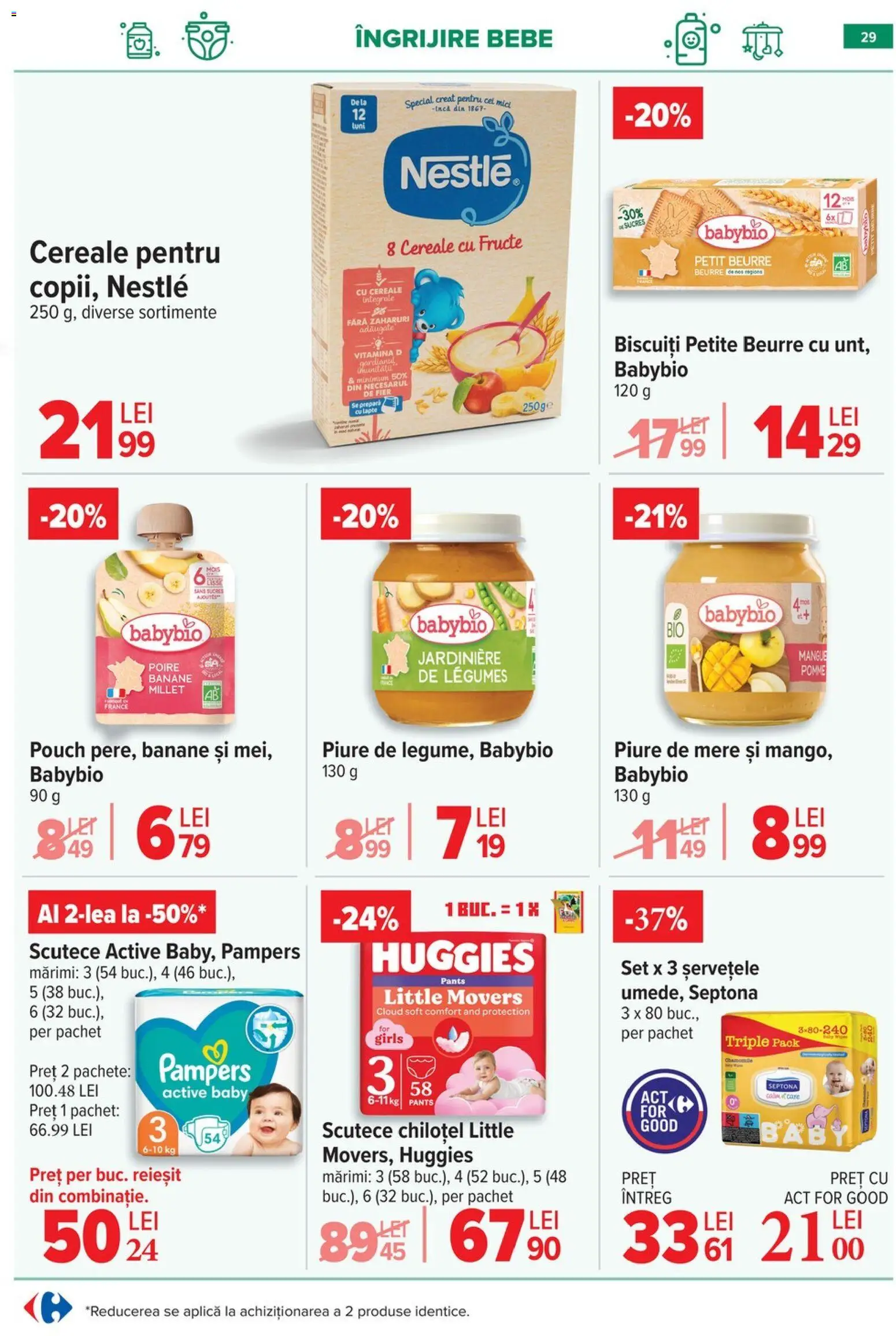 Noul catalog Carrefour – valabil de la 29.04.2026 | Pagină: 30 | Produse: Lapte, Mere, Banane, Scutece