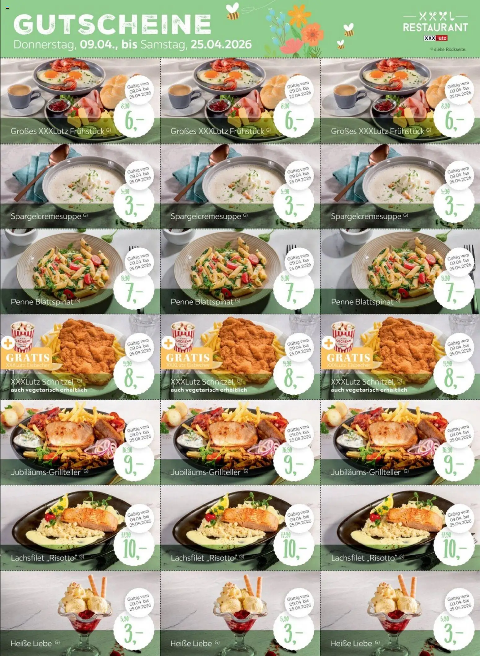 XXXLutz Restaurantgutscheine – gültig ab 09.04.2026 | Seite: 3