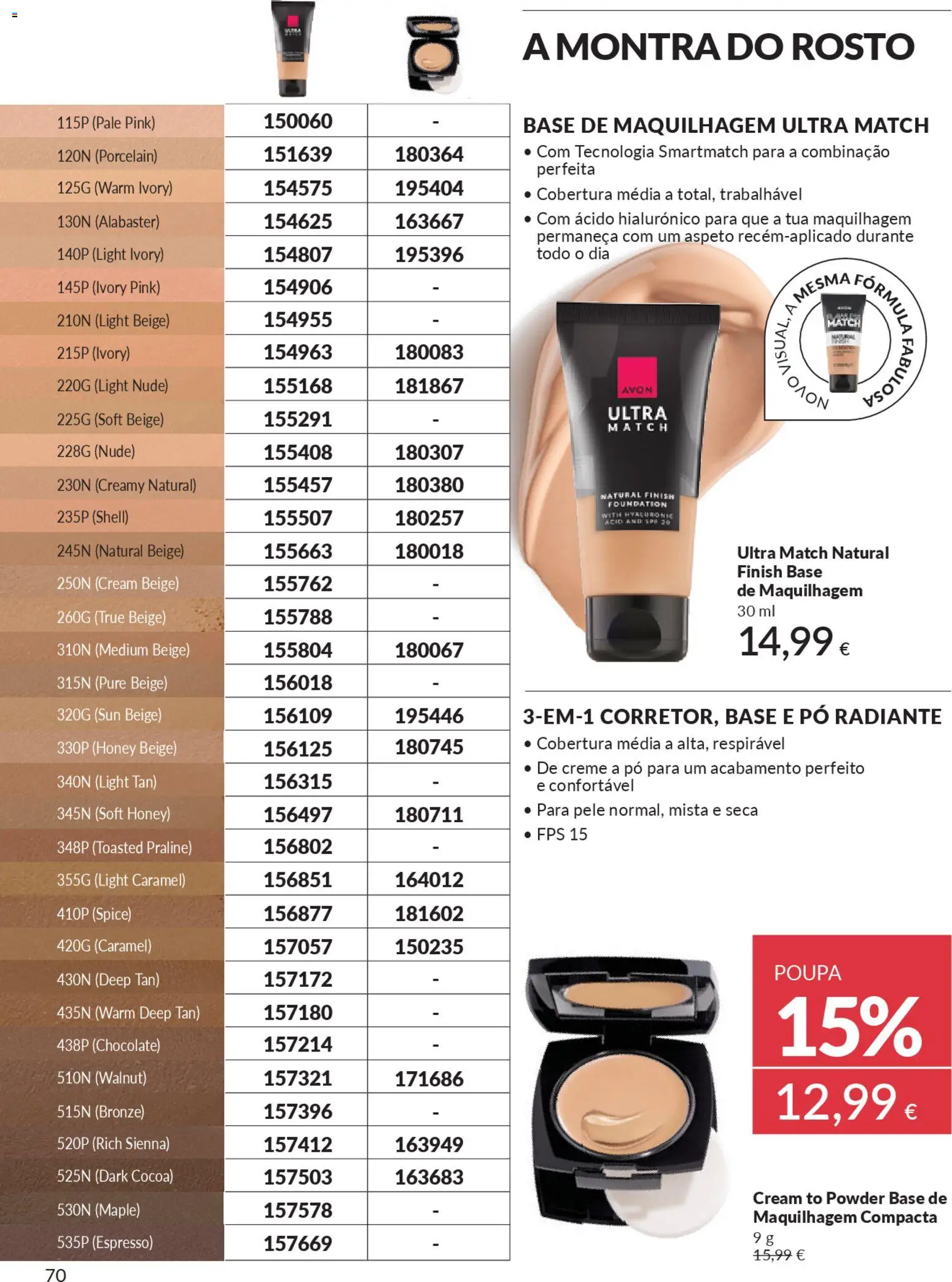 Catálogo Avon Campanha 11 Black Friday │ válido de 01.11.2025 | Página: 70 | Produtos: Pó, Maquilhagem, Chocolate, Creme