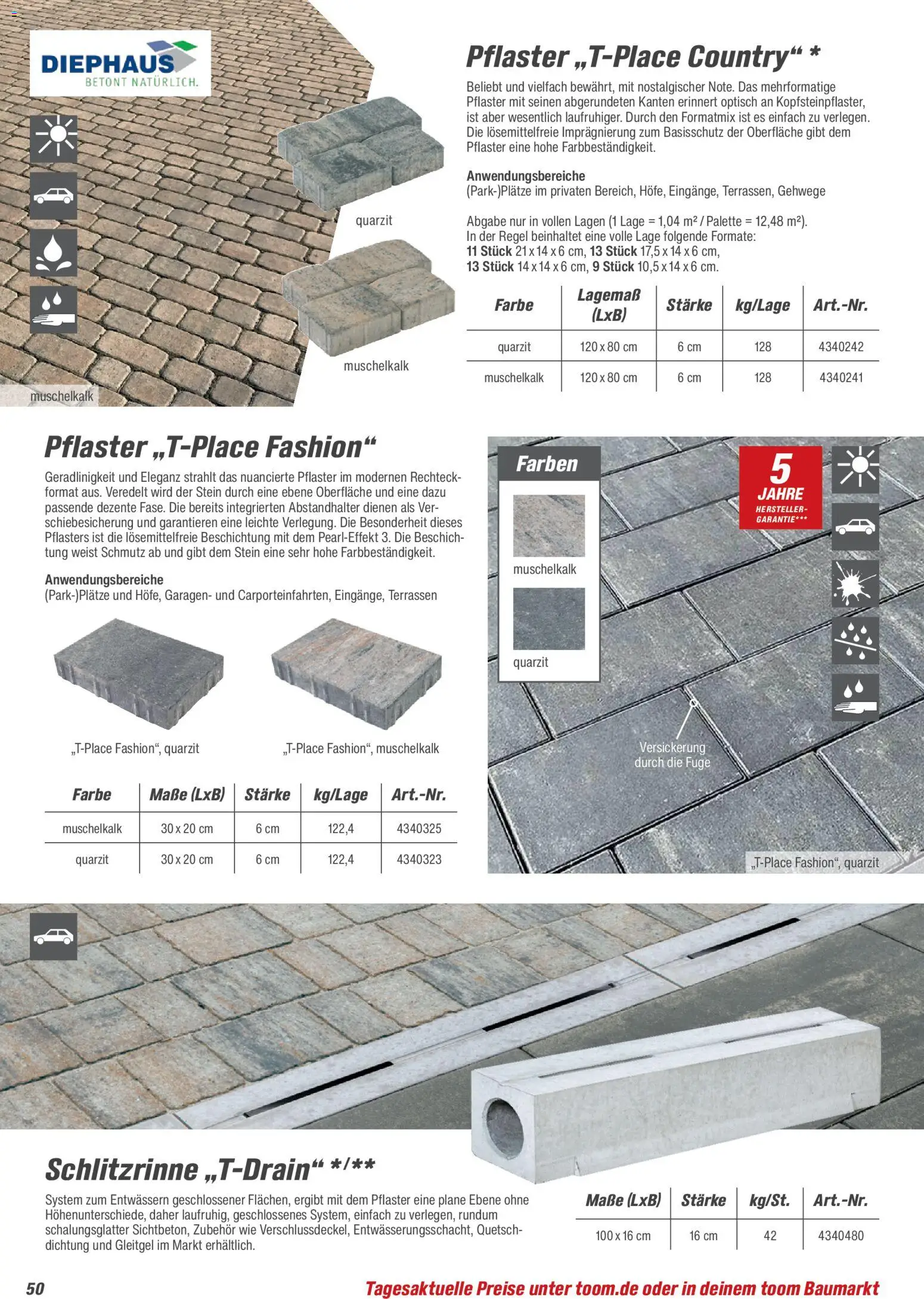 Toom Baumarkt Gartenbaustoffe 2026 – gültig ab 20.02.2026 | Seite: 50