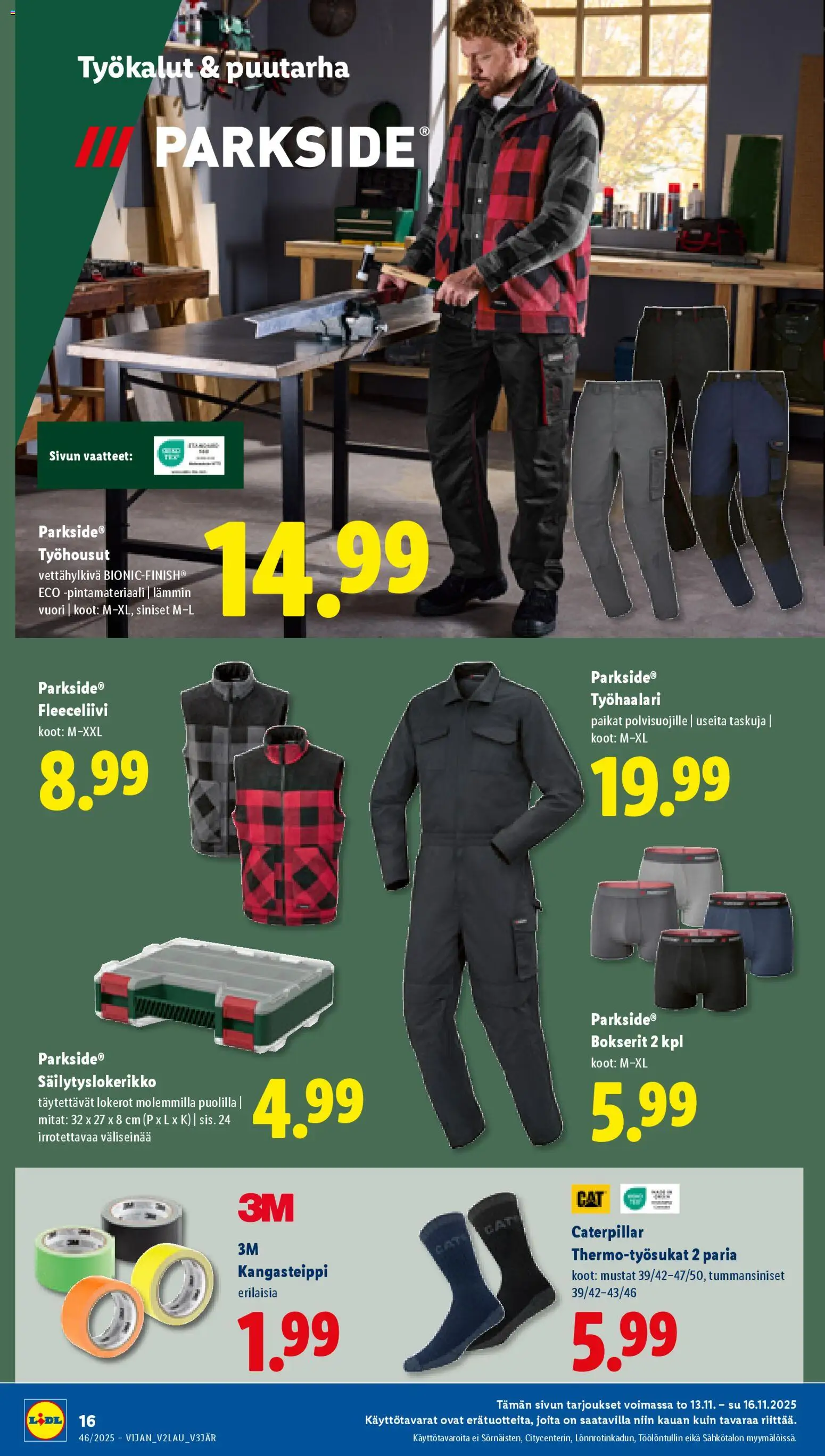 Lidl tarjoukset - Tampere – voimassa 13.11.2025 alkaen | Sivu: 18 | Tuotteet: Vaatteet, Bokserit