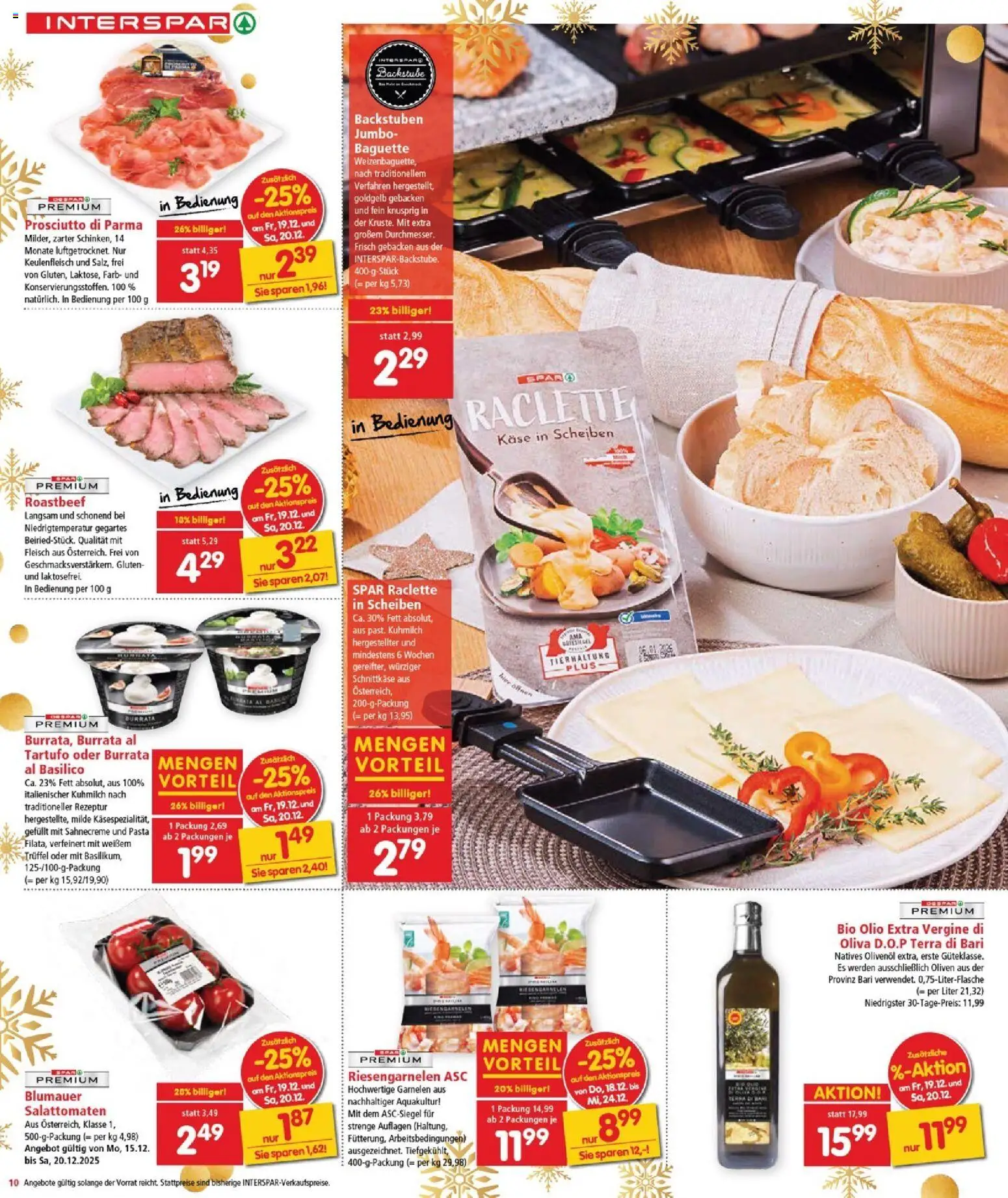 Interspar Flugblatt - Burgenland gültig ab 18.12.2025 | Seite: 10 | Produkte: Pasta, Jääkaappipakastin, Cage de football, Käse
