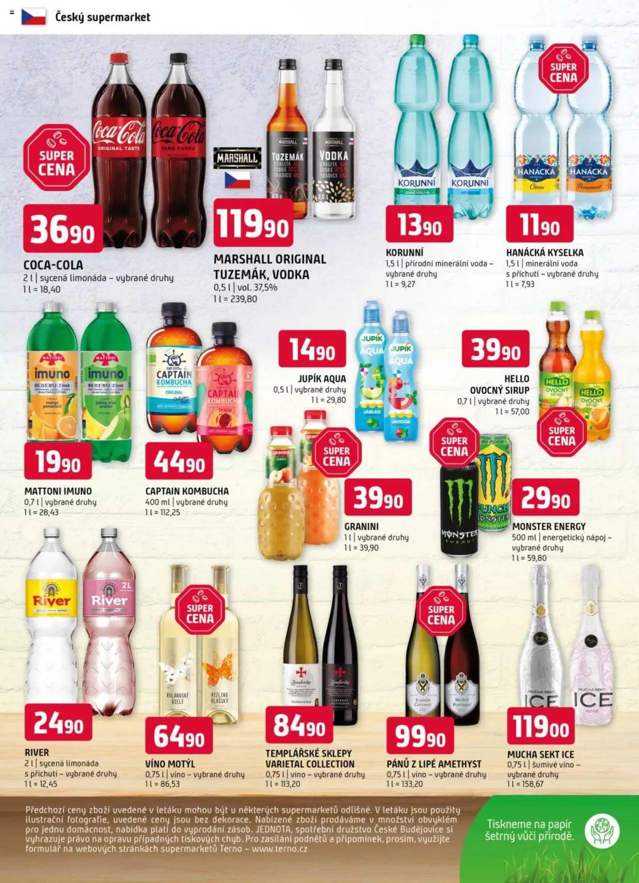 Terno leták - Hradec Králové od 17.09.2025 | Strana: 12 | Produkty: Kombucha, Vodka, Monster Energy, Ovocný sirup