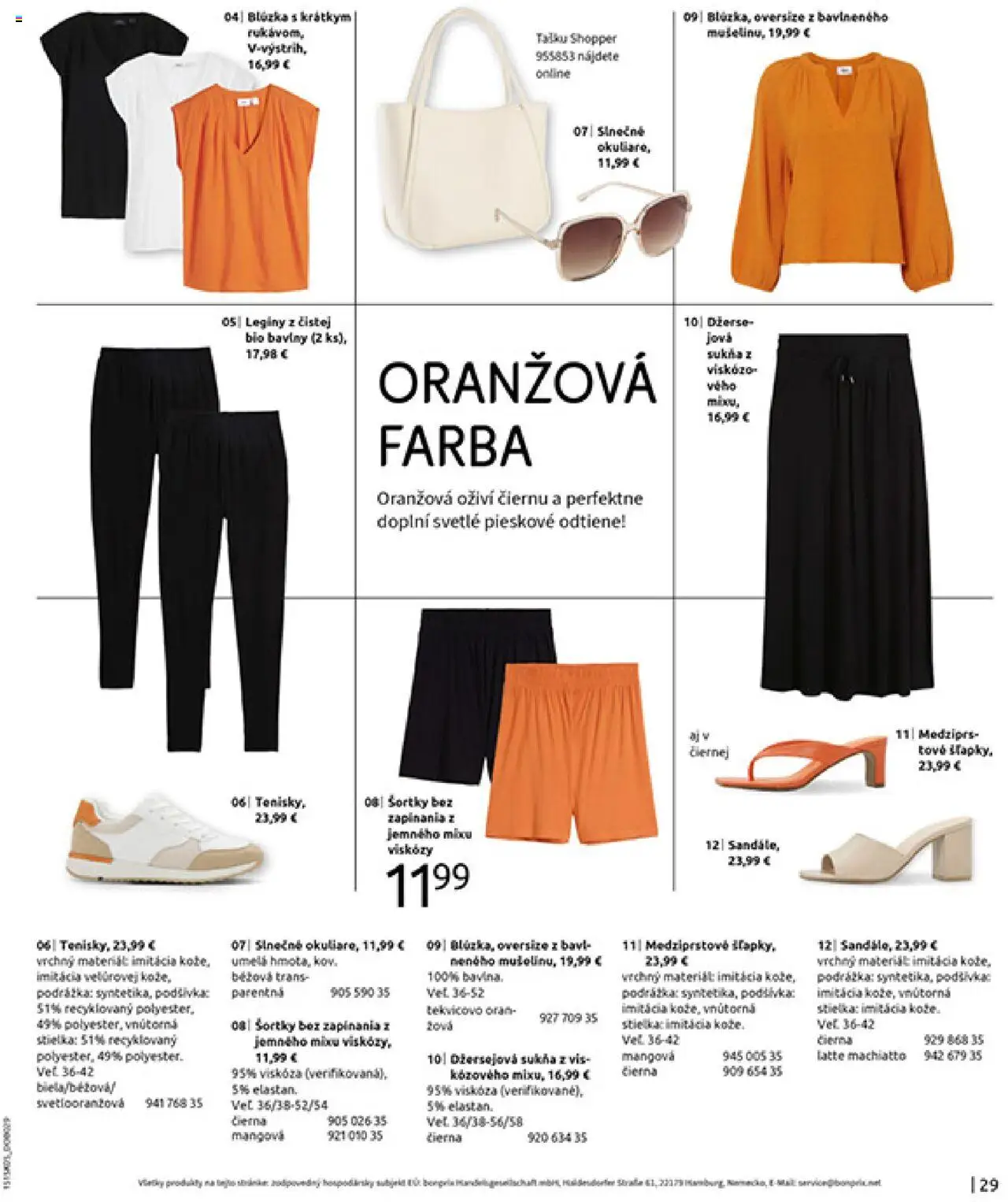 Bonprix katalóg dovolenkové essential kúsky │ platný od 17.06.2025 | Strana: 31 | Produkty: Legíny