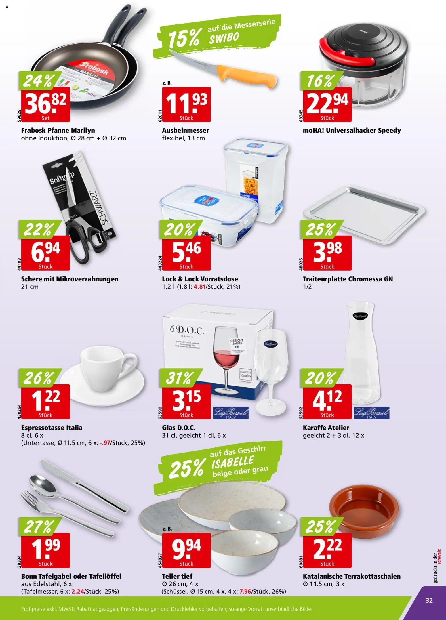 Aligro aktionen Chavannes, Matran, Genf, Sitten – gültig ab 09.03.2026 | Seite: 32 | Produkte: Bilder