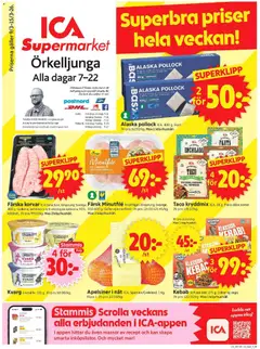 ICA Supermarket - Örkelljunga - Förhandsvisning av reklamblad från butik ICA Supermarket aktuell från 09.03.2026
