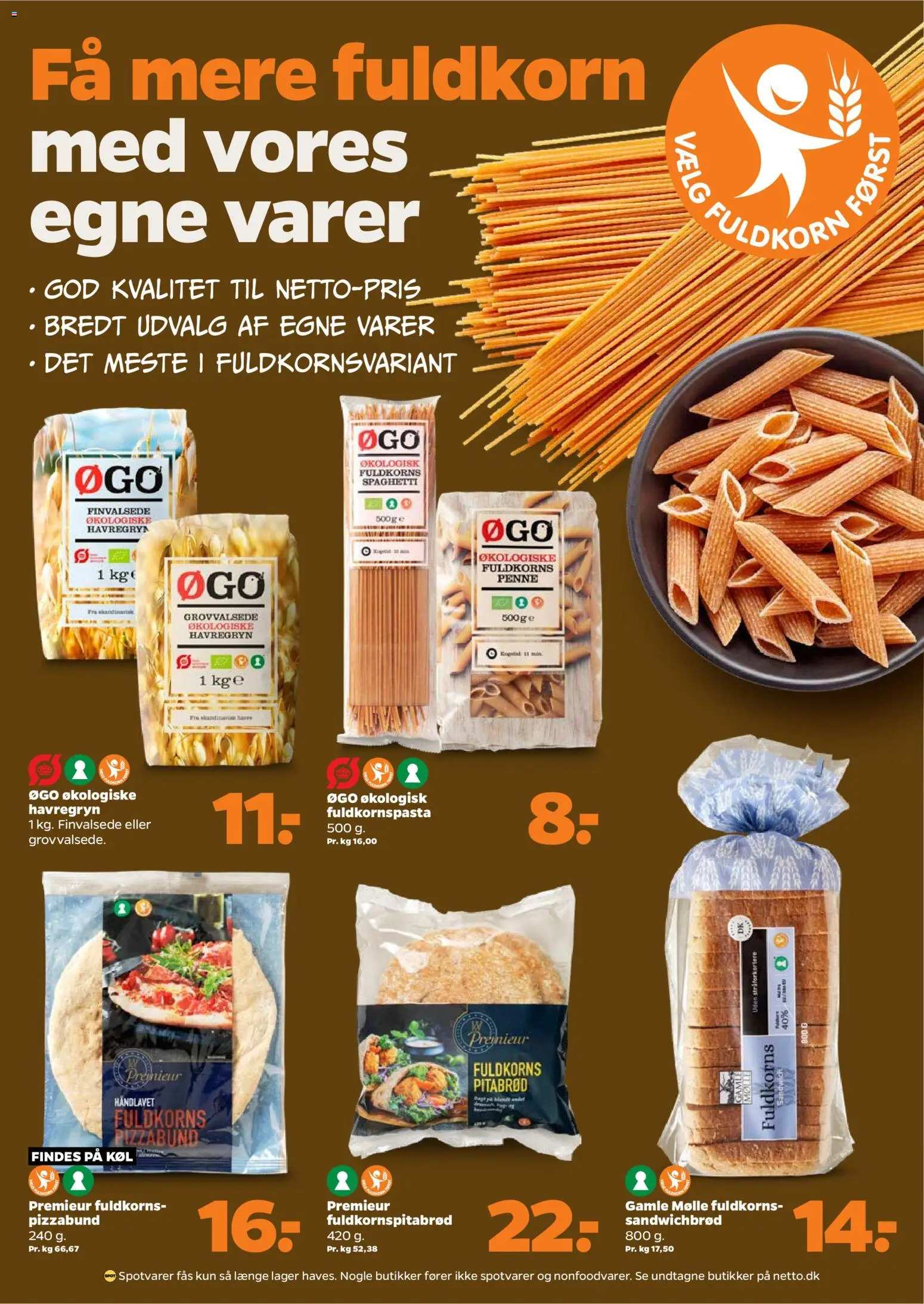 Netto tilbudsavis – gyldig fra 10.01.2026 | Side: 4 | Produkter: Pizza, Spaghetti, Pasta, Havregryn