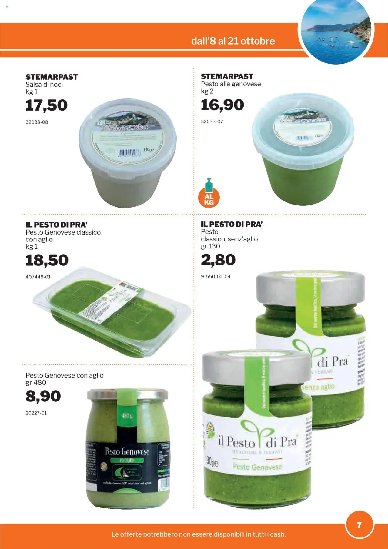 Volantino Sogegross del 08.10.2025 | Pagina: 7 | Prodotti: Salsa, Aglio, Pesto