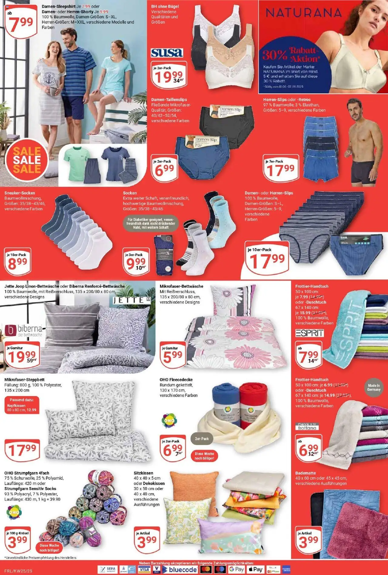 Globus prospekt Freilassing	 - gültig ab dem 15.06.2025 | Seite: 17 | Produkte: Kopfkissen, BH, Socken, Slip
