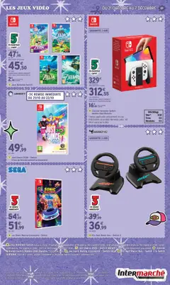 Intermarché - Prévisualisation de Jeux Nintendo Switch, 4 jeux au choix: The Legend of Zelda: Echoes of Wisdom ou The Legend of Zelda: Link's Awakening ou The Legend of Zelda: Echoes of Wisdom ou The Legend of Zelda: Tears of the Kingdom valide à partir de 21.10.2025 | Page: 89