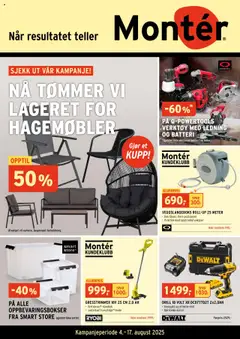 Forhåndsvisning av Montér kundeavis gyldig fra 04.08.2025