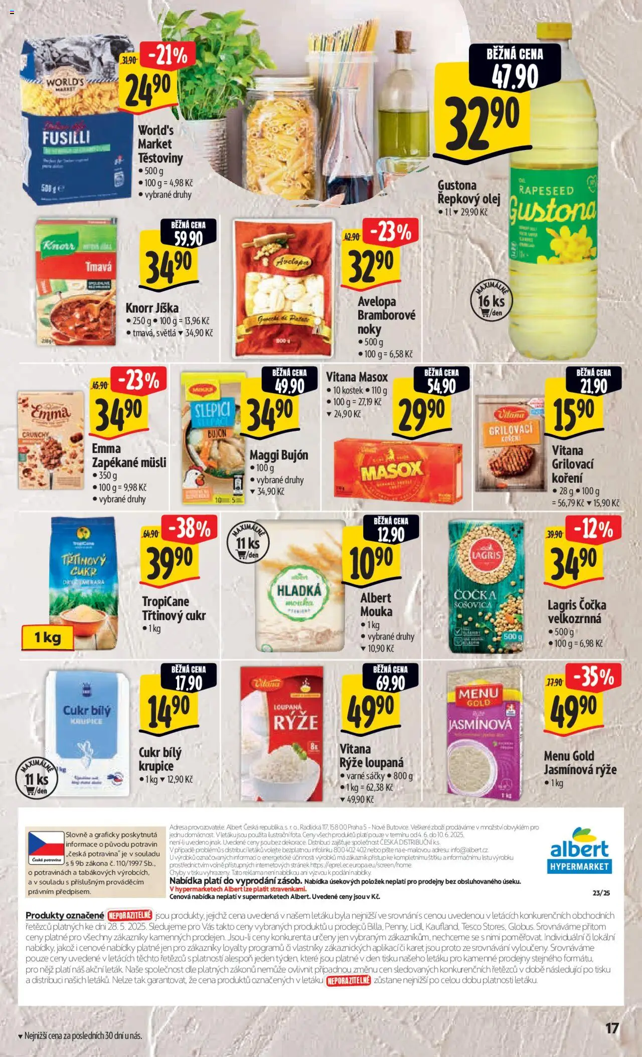 Albert leták - Hypermarket od 04.06.2025 | Strana: 25 | Produkty: Granola, Maggi, Rýže, Bujón