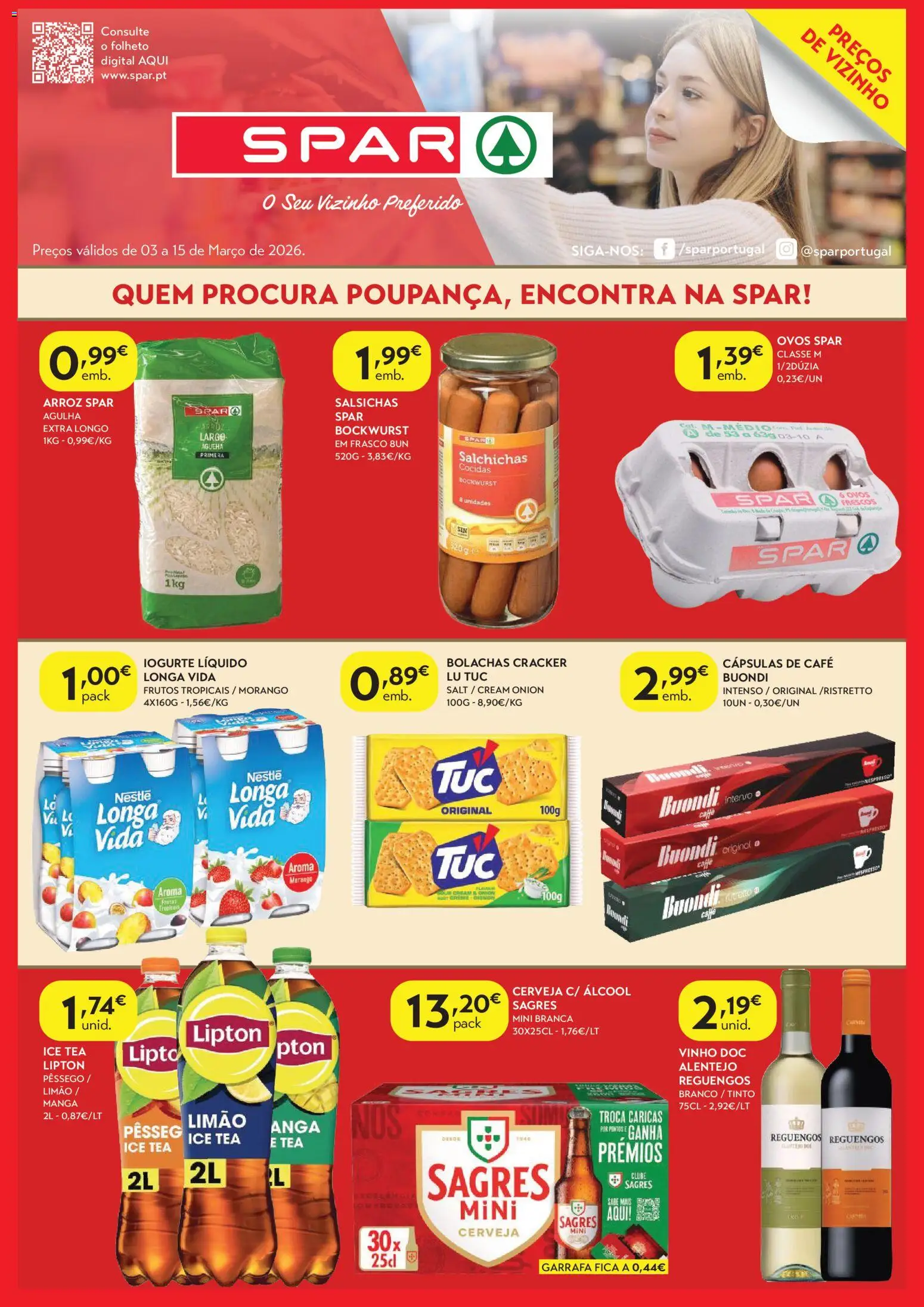 Spar - folheto │ válido de 03.03.2026 | Página: 1 | Produtos: Cafe buondi, Ovos, Café, Vinho