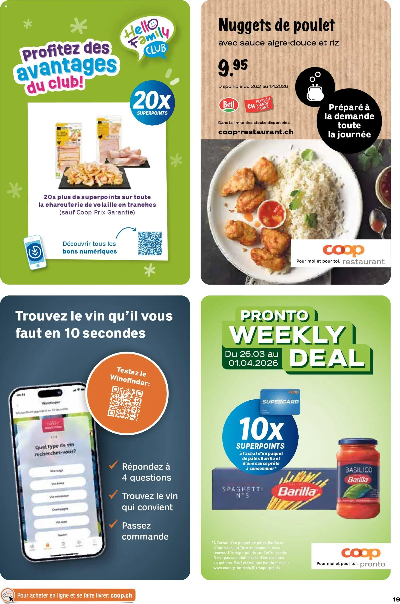 Coop aktionen FR – gültig ab 26.03.2026 | Seite: 19 | Produkte: Barilla