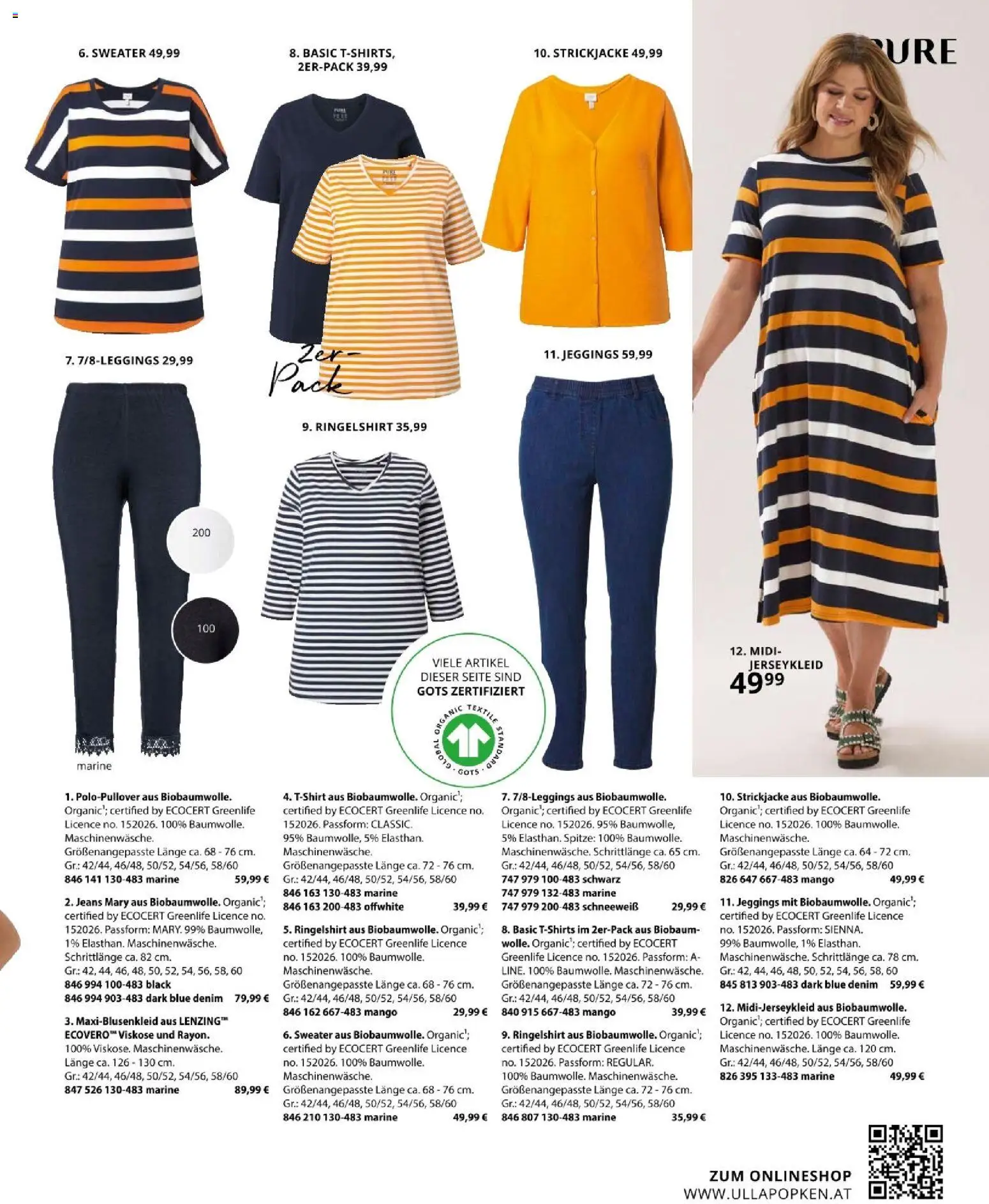 Ulla Popken akciós ujság - amely érvényes a következő dátumtól: 01.03.2026 | Oldal: 129 | Termékek: Mangó