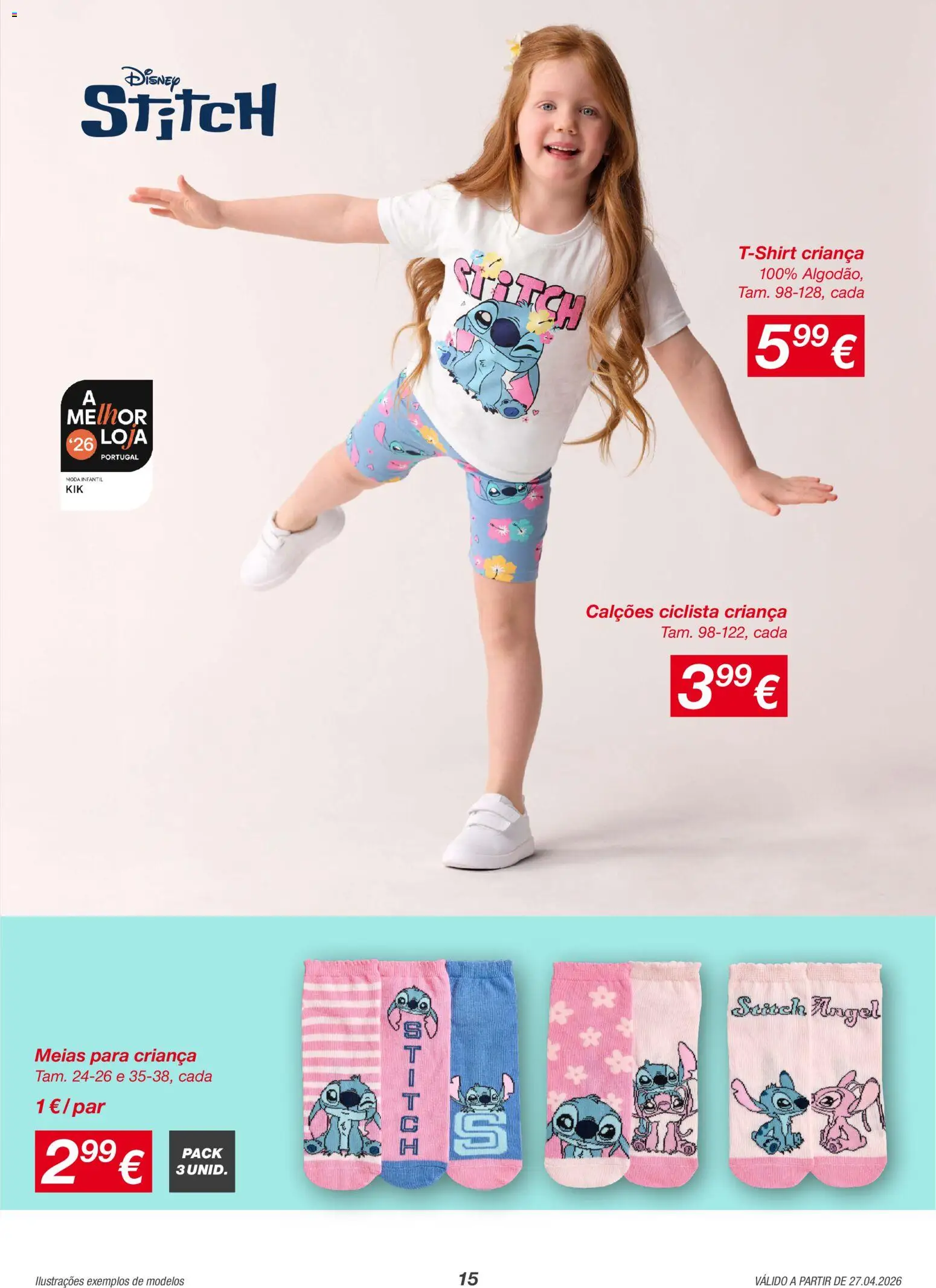 KIK folheto │ válido de 27.04.2026 | Página: 15 | Produtos: Calções, Meias
