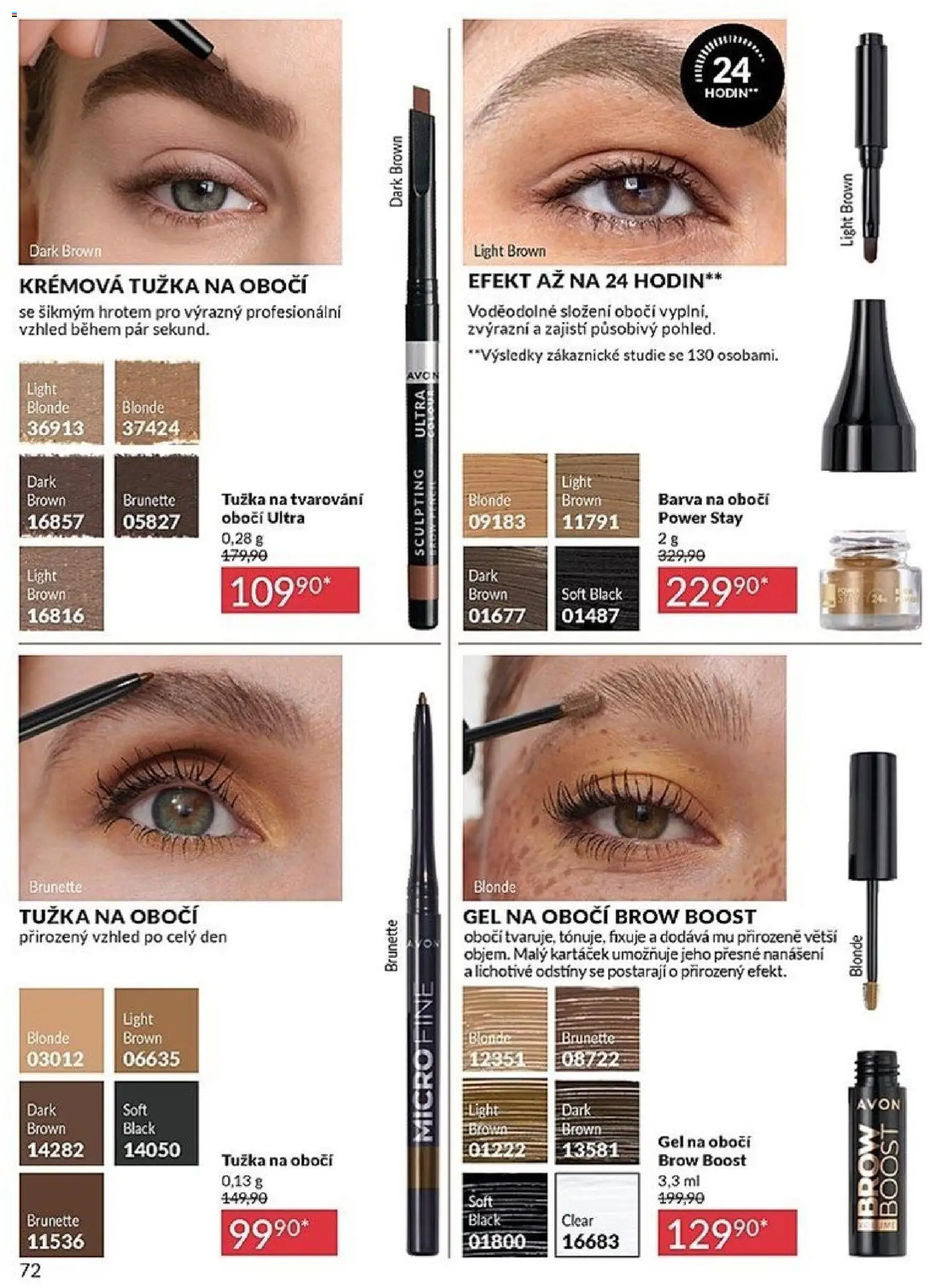 Avon katalog 12/2025 od 01.12.2025 | Strana: 72 | Produkty: Barva na obočí, Tužka