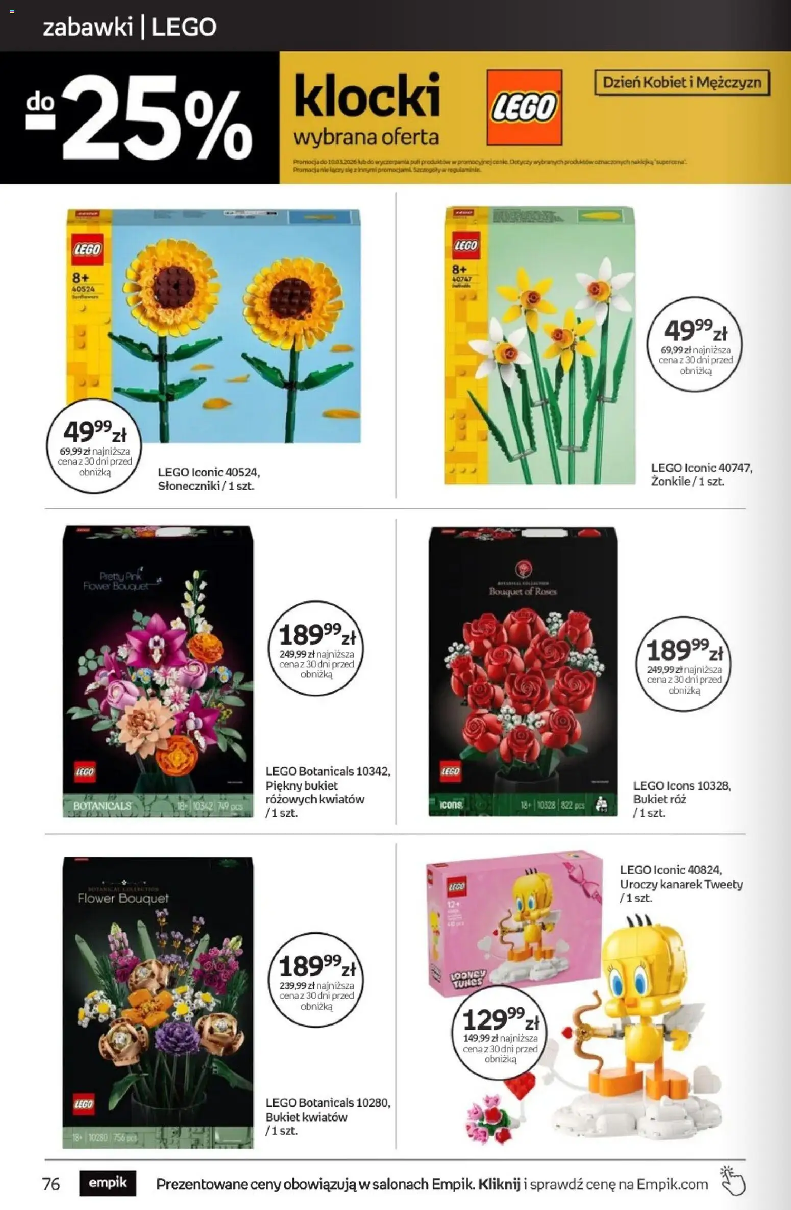 Empik promocje - Tom kultury Zabawki od 11.02.2026 | Strona: 18 | Produkty: Lego, Róż