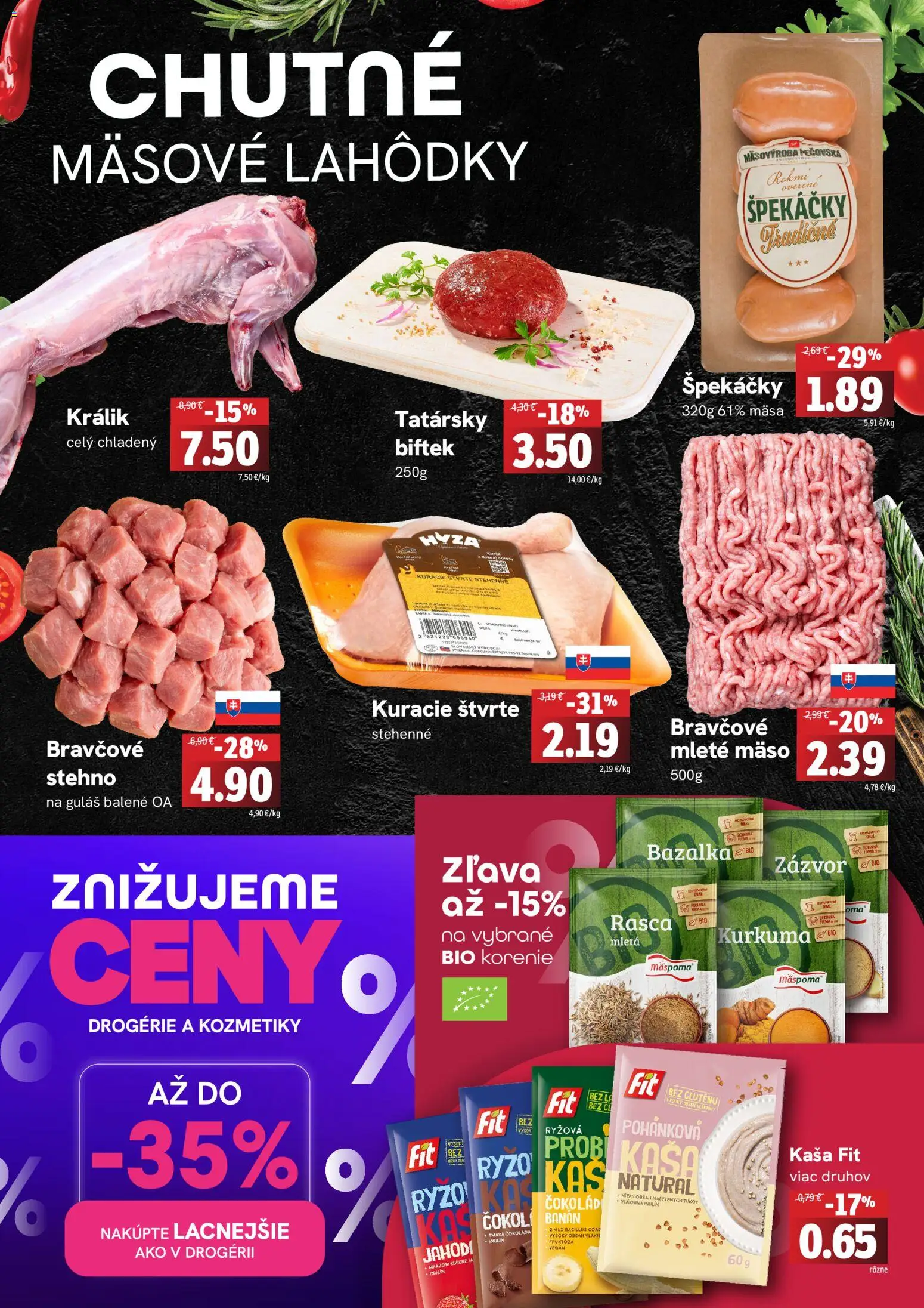 Nové Fresh akcie – leták je platný od 16.04.2026 | Strana: 2 | Produkty: Zázvor, Čokoláda, Mleté mäso, Kurkuma