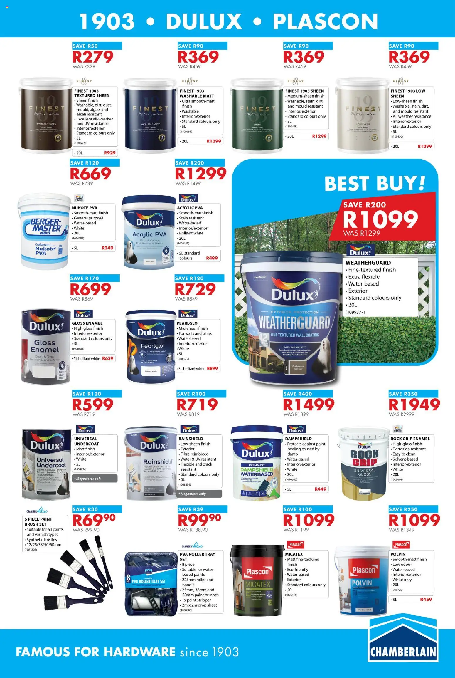 New Chamberlain Superb Easter Savings catalogue – valid from 19.03.2026 | Page: 7 | Products: Tray, Polvin, Enamel, Water