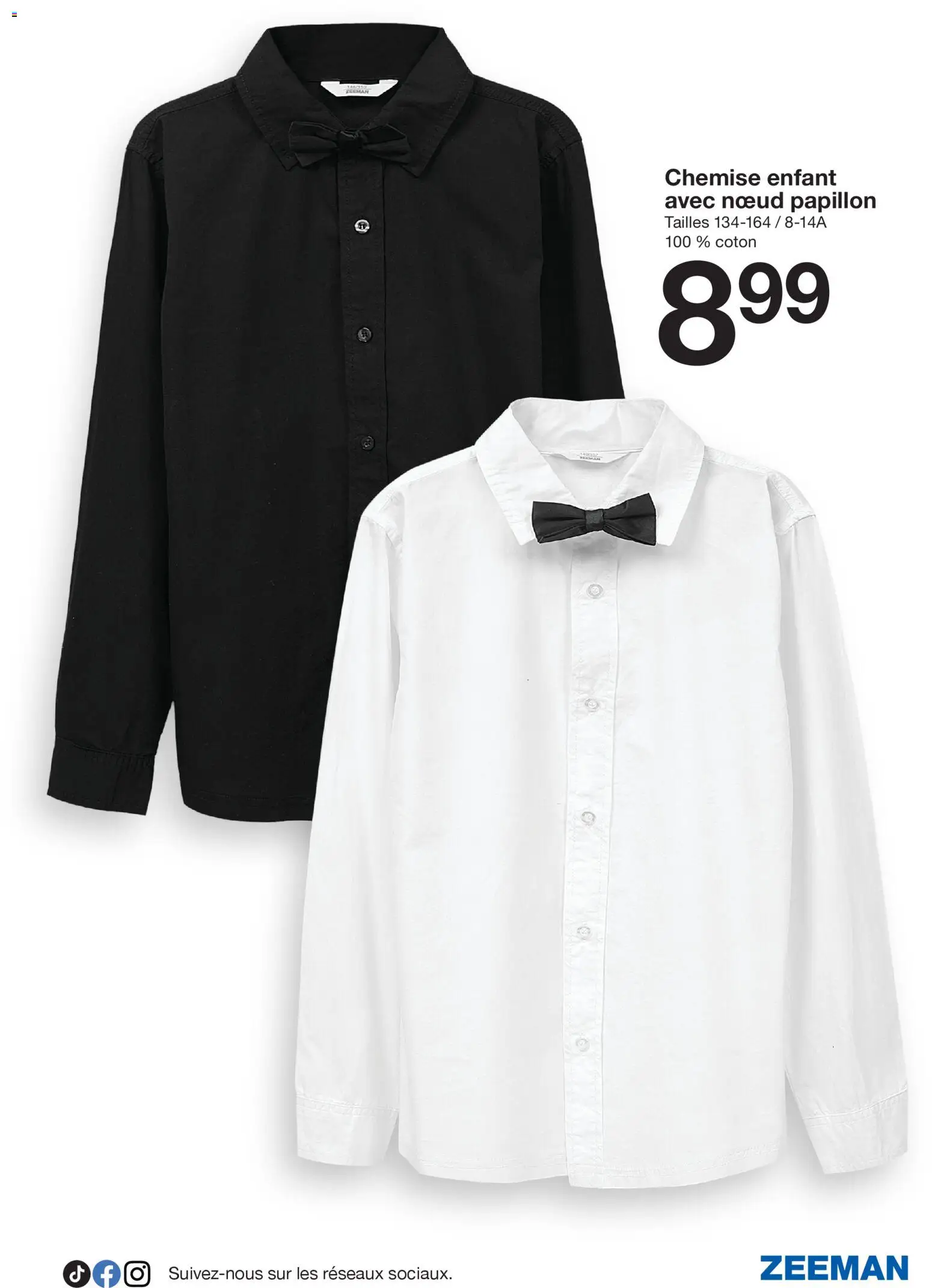 {H1} | Page: 9 | Produits: Coton, Chemise, Noeud papillon