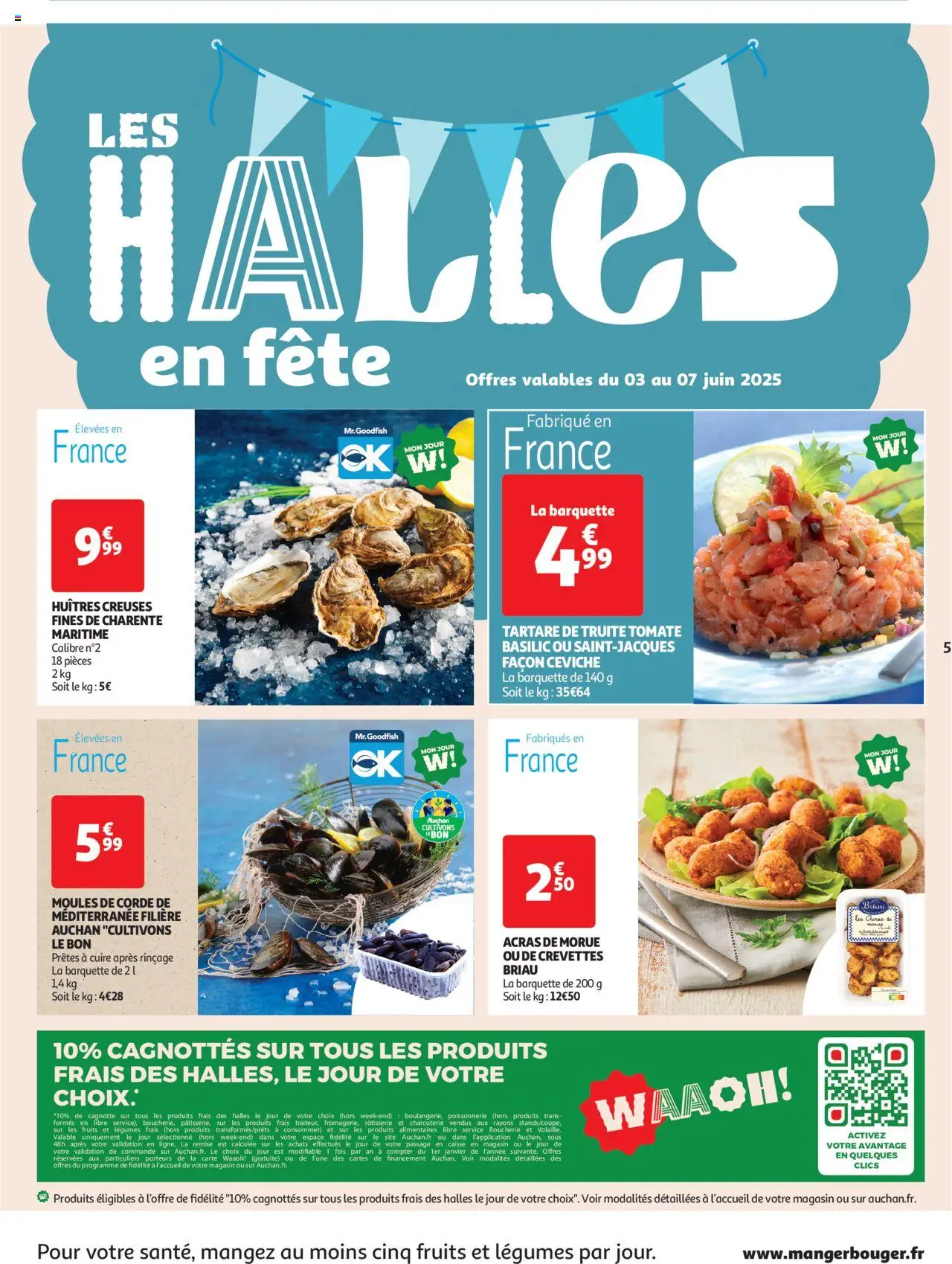  | Page: 5 | Produits: Huitres creuses, Crevettes, Morue, Huîtres