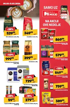 Maxi katalog - pregled Maxi kataloga - važi od 05.03.2026 | Strana: 19 | Proizvode: Kapsule, Kafa, Nesquik, Čaj