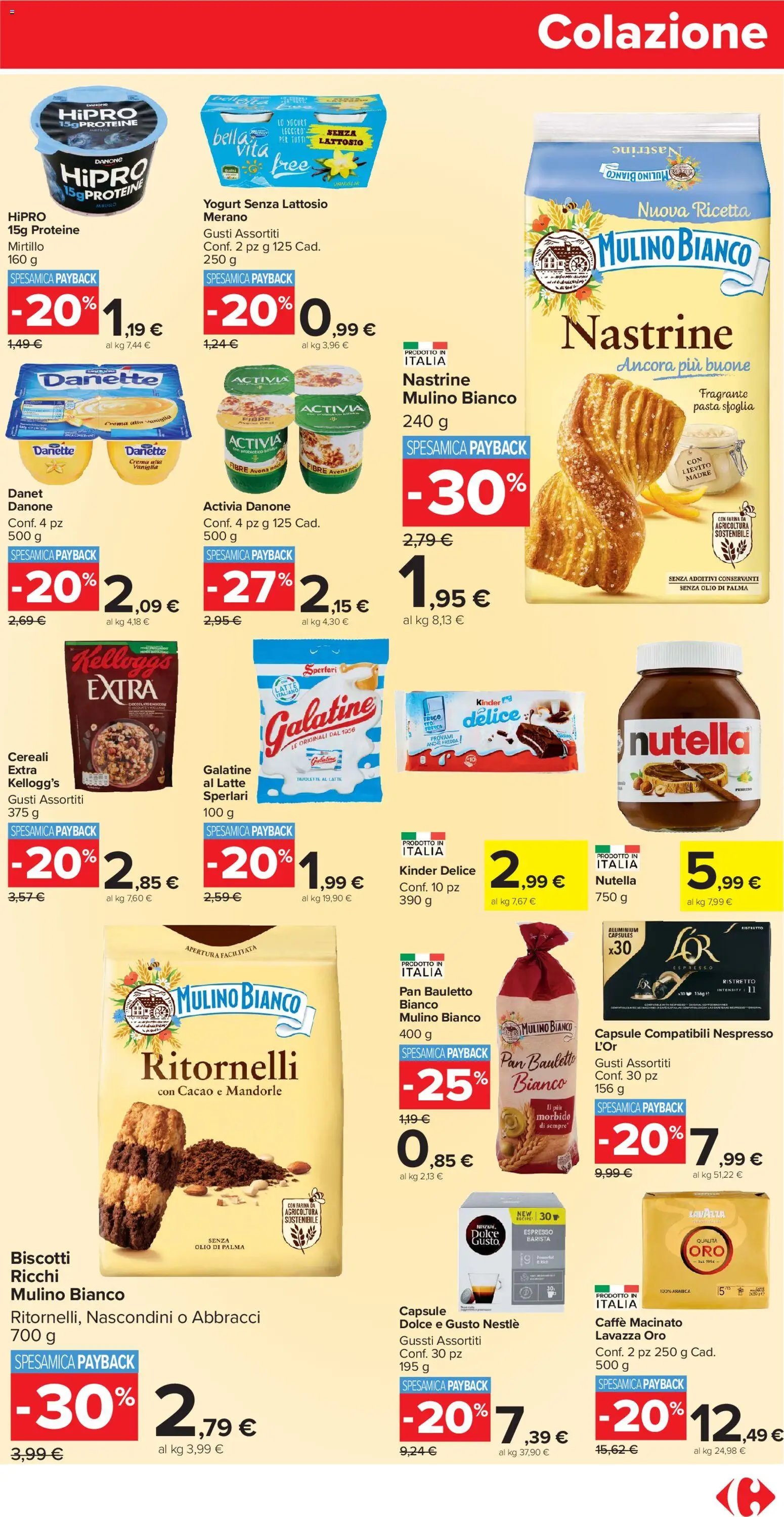 Volantino Carrefour del 04.11.2025 | Pagina: 11 | Prodotti: Crema, Yogurt, Latte, Lavazza
