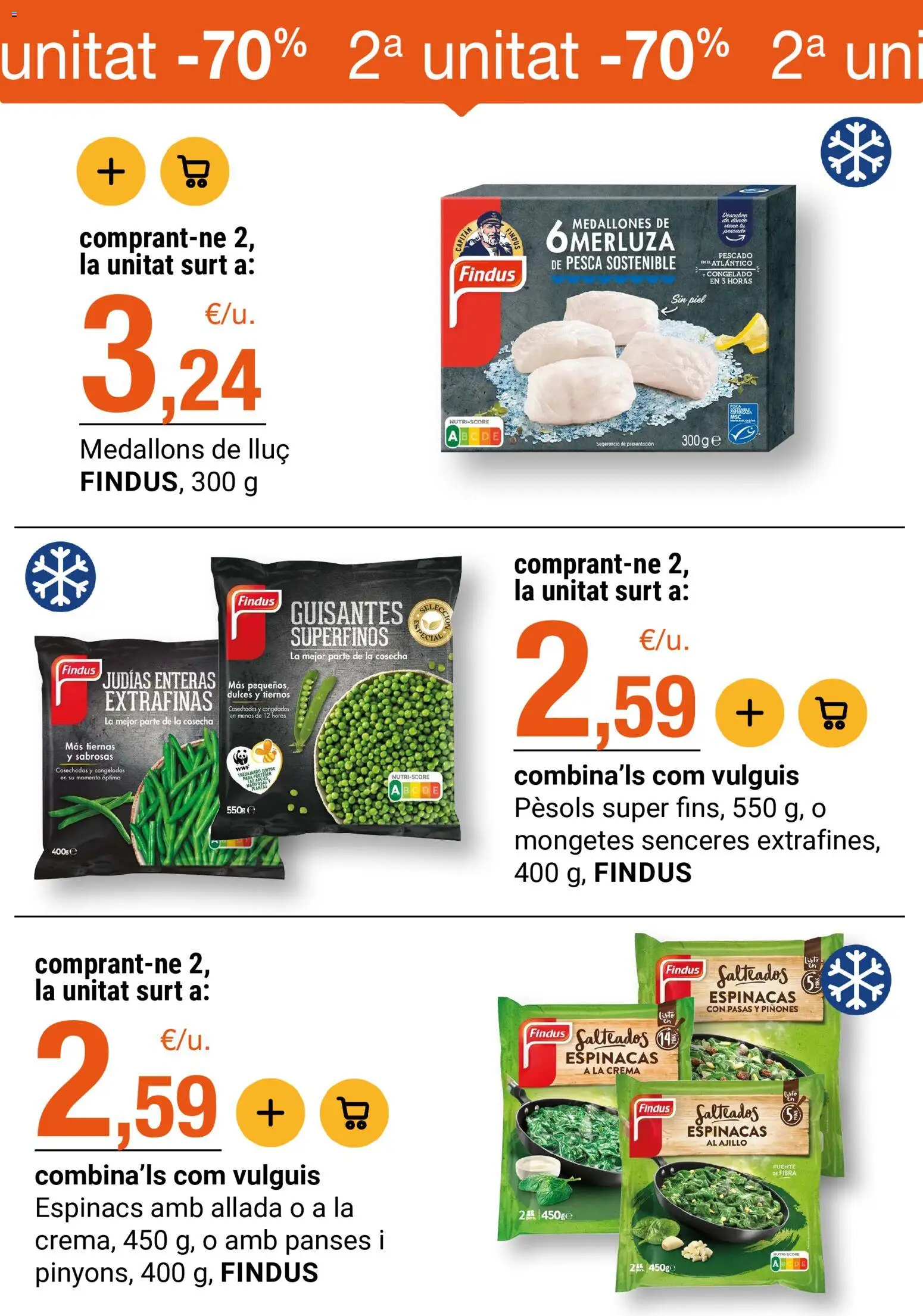 Bonpreu folleto │ válido desde el 21.04.2026 | Página: 24 | Productos: Medallones, Pescado, Πορσελάνη, Crema