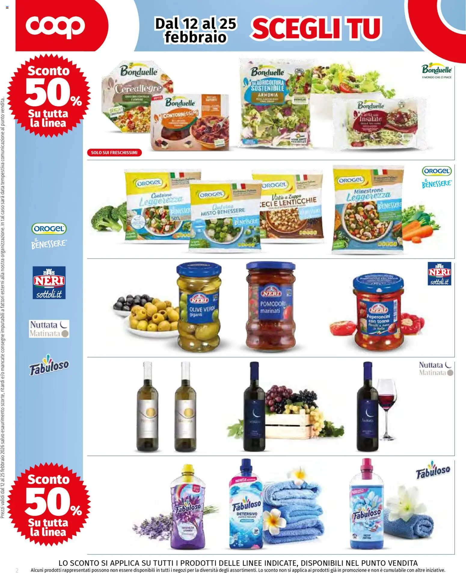 Volantino COOP del 12.02.2026 | Pagina: 2 | Prodotti: Ceci, Lenticchie, Pomodori, Tonno