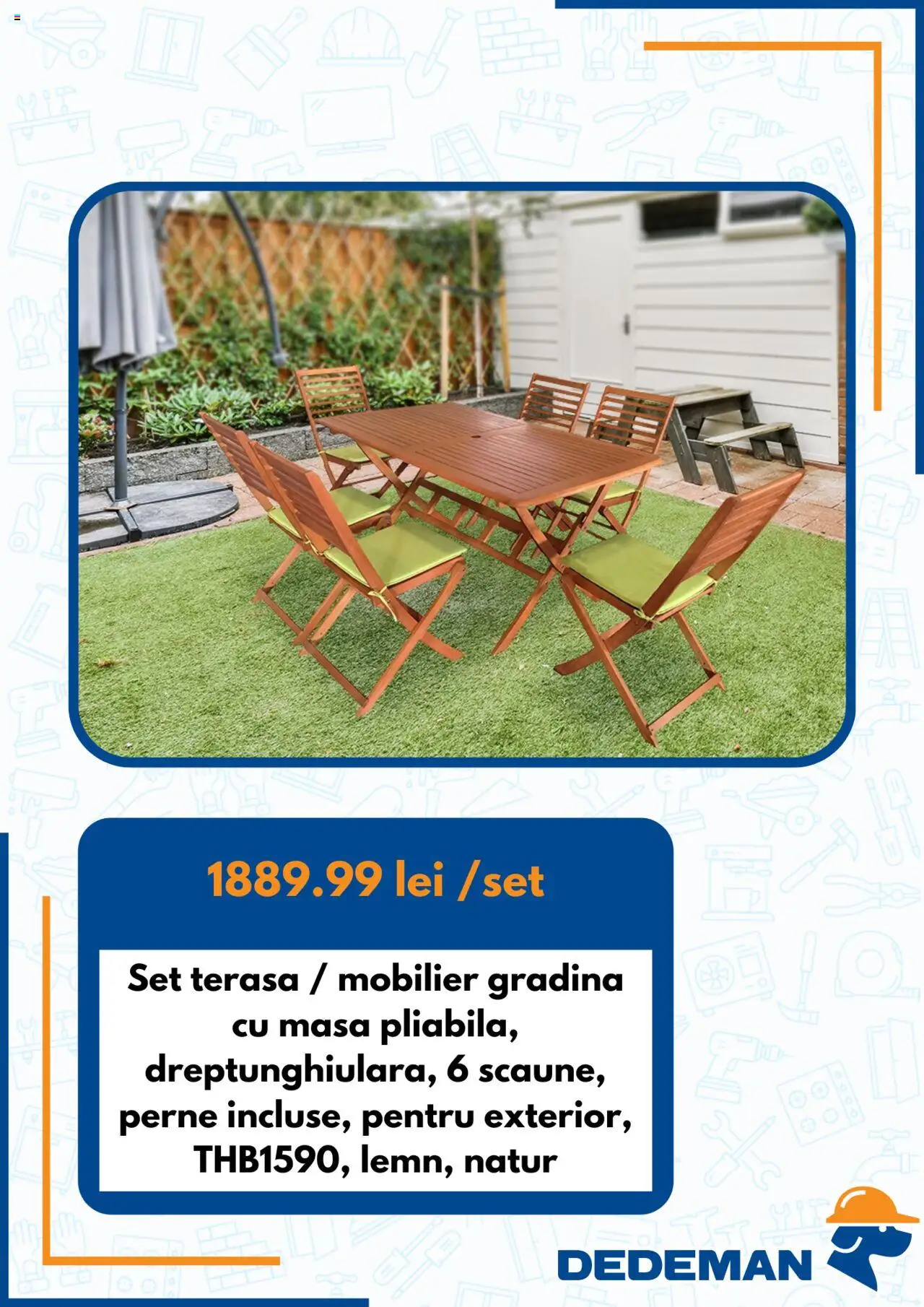 Catalog Dedeman – valabil de la 01.08.2025 | Pagină: 4 | Produse: Masă