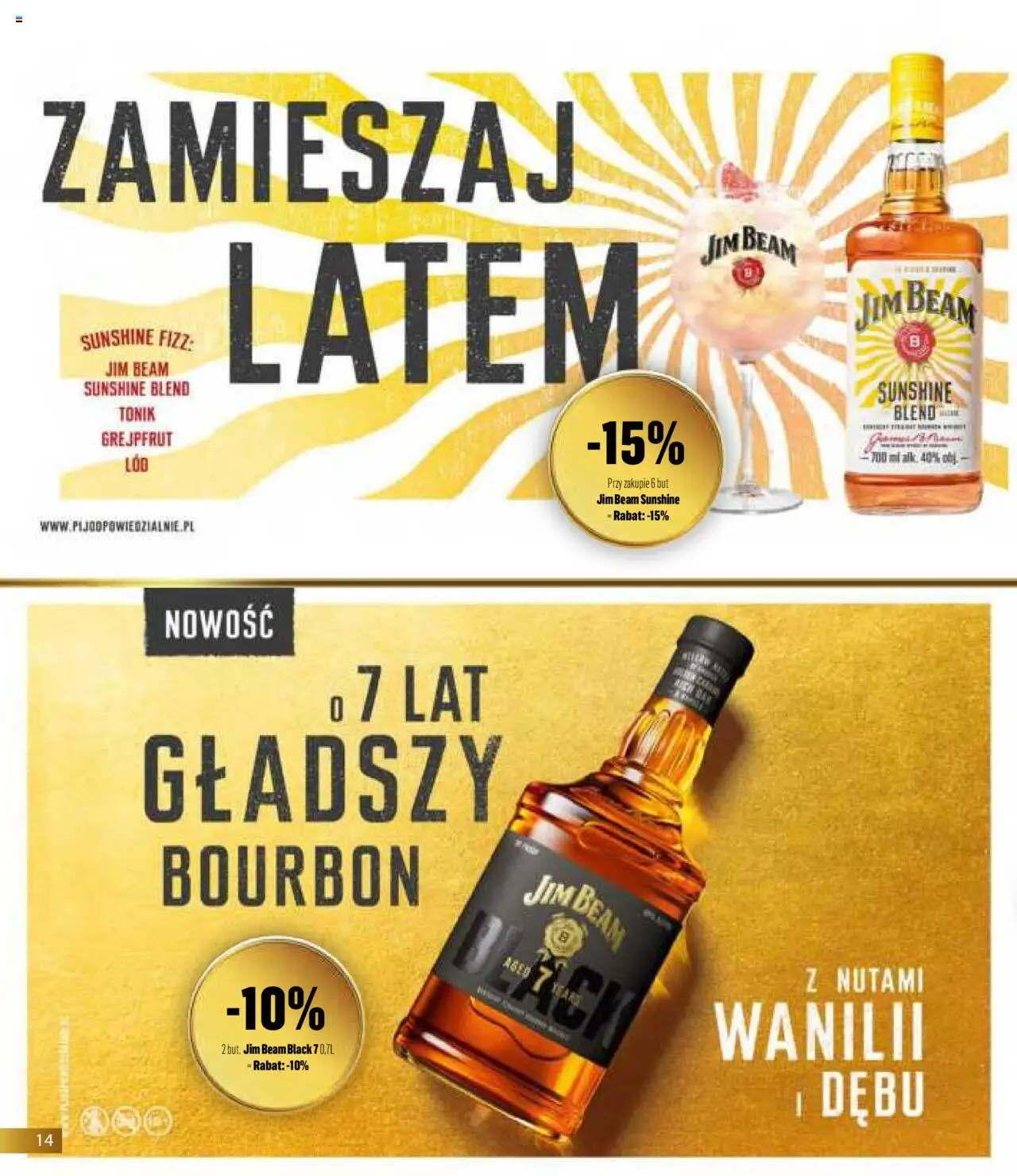 Eurocash Gazetka - Horeca od 01.06.2025 | Strona: 14 | Produkty: Bourbon, Jim Beam, Grejpfrut, Tonik