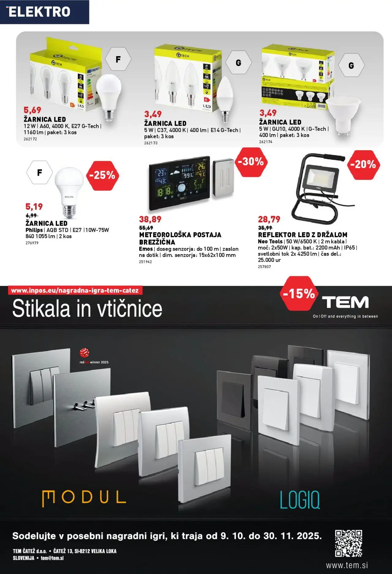Novi Inpos katalog ponudbe – veljaven od 09.10.2025 | Stran: 10 | Izdelki: Kos