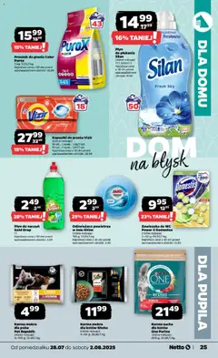 Netto gazetka - Spożywcza od 28.07.2025 | Strona: 25 | Produkty: Odświeżacz, Odświeżacz powietrza, Kapsułki do prania, Wołowina