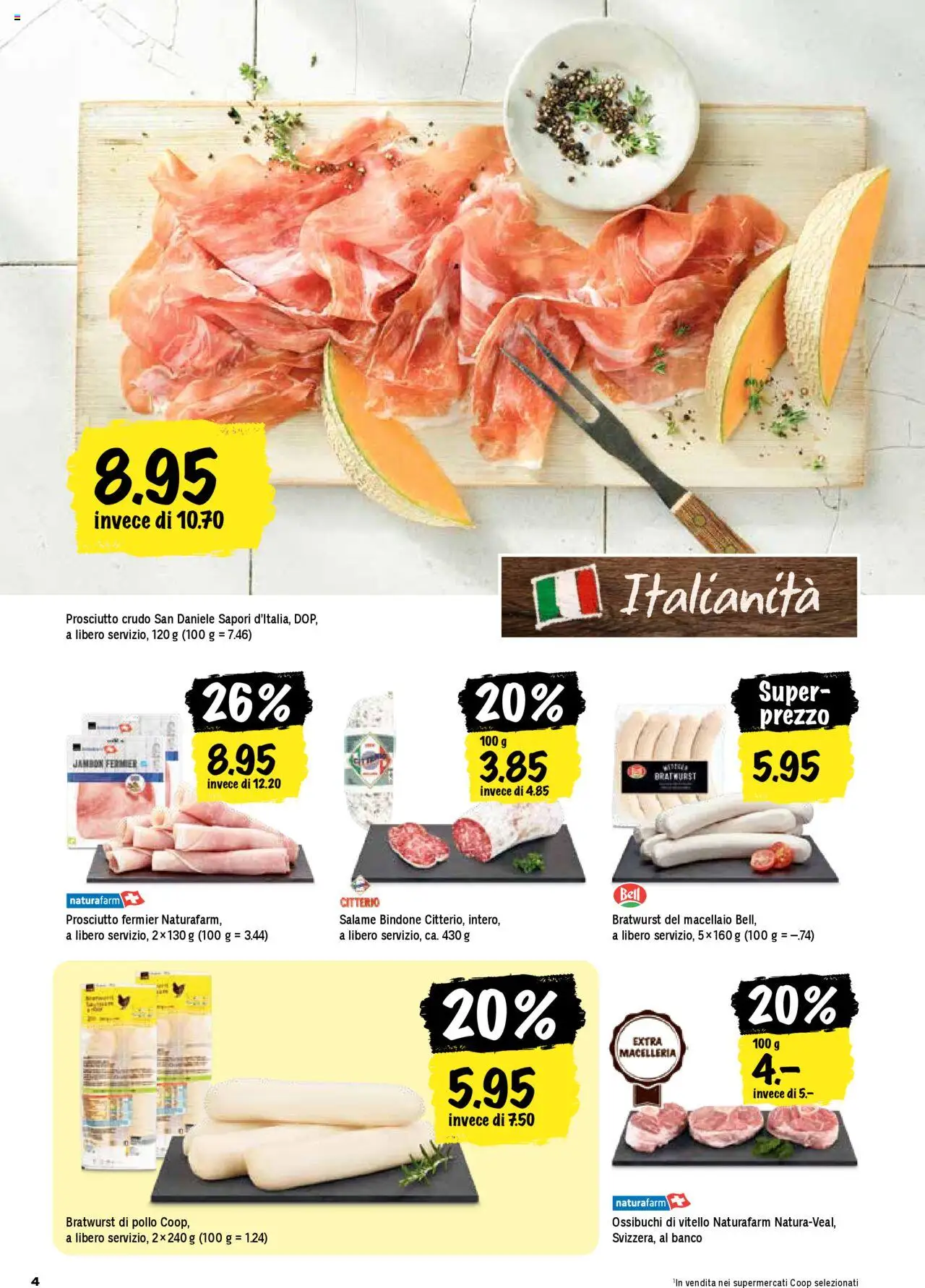 Coop - Una settimana di azioni ab 14.08.2025 | Seite: 4 | Produkte: Salami