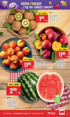 POLOmarket Gazetka od 11.06.2025 | Strona: 25 | Produkty: Nektarynka, Arbuz, Brzoskwinie, Kiwi