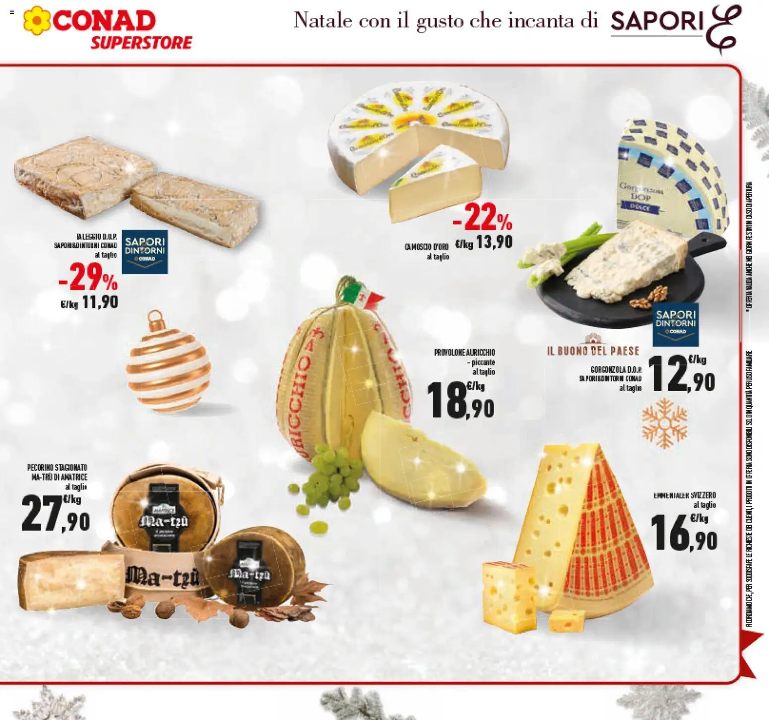 Volantino Conad del 15.12.2025 | Pagina: 21 | Prodotti: Provolone, Gorgonzola, Pecorino