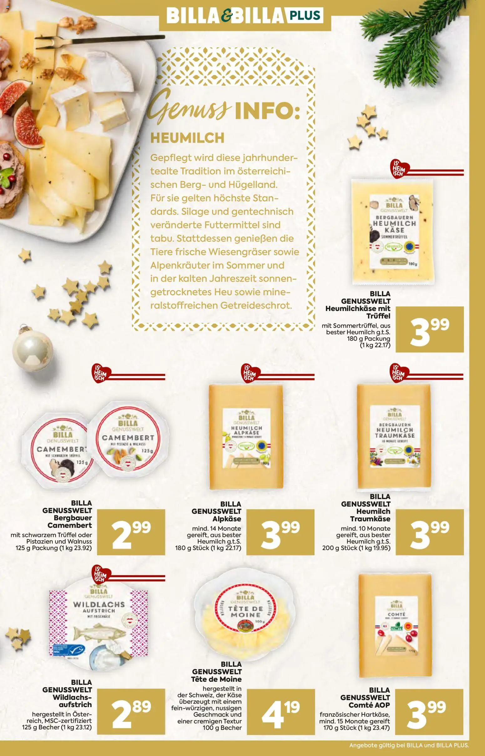 Billa AT akciós ujság - amely érvényes a következő dátumtól: 13.11.2025 | Oldal: 5 | Termékek: Camembert