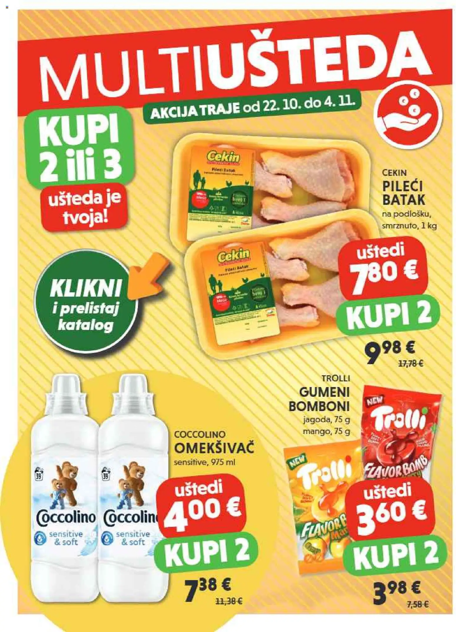 Studenac katalog | vrijedi od 29.10.2025 | Stranica: 2 | Proizvodi: Omekšivač, Bomboni, Coccolino