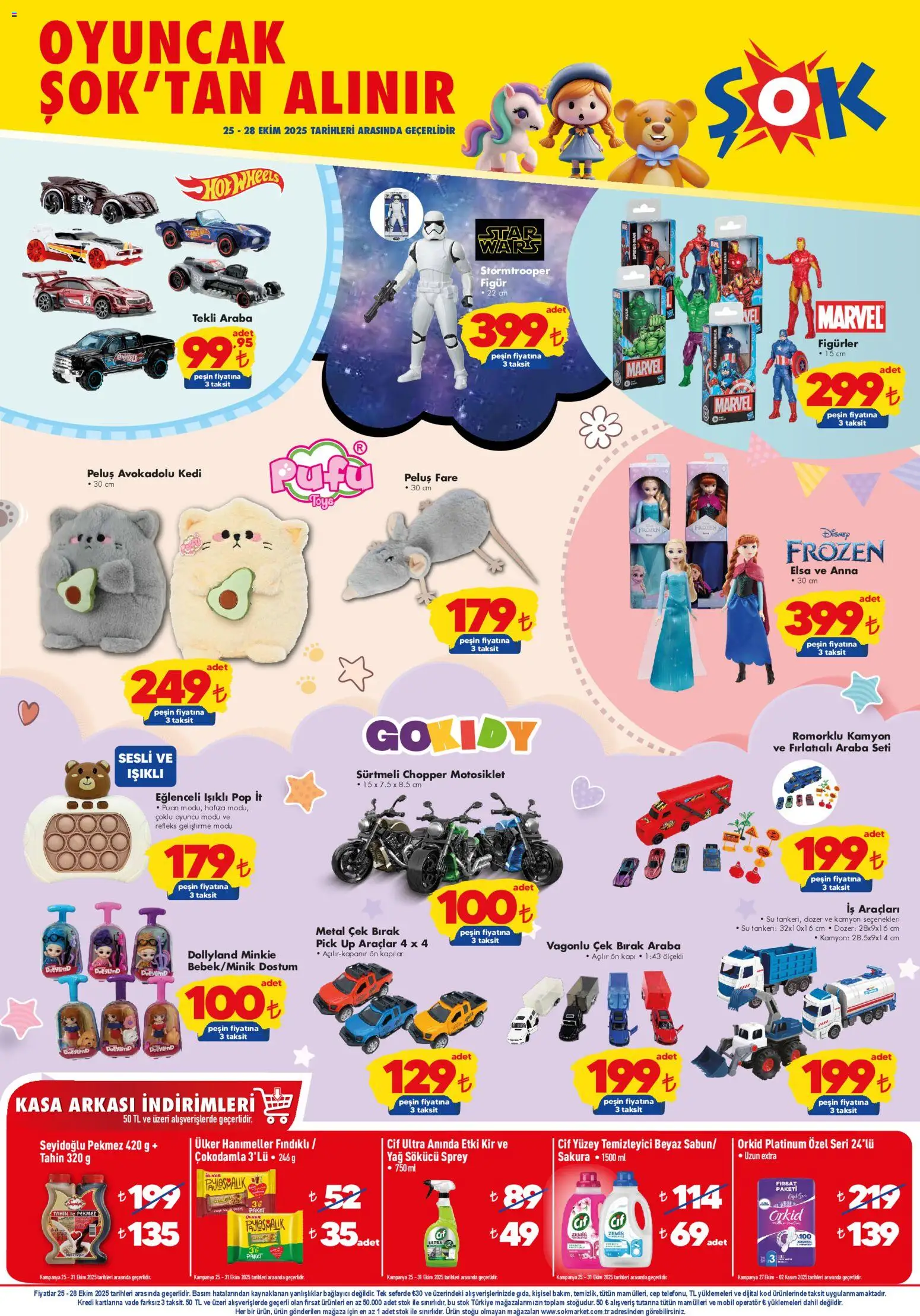 Şok Market Hafta sonu fırsatları - 25.10.2025 tarihinden itibaren geçerlidir | Sayfa: 1 | Ürünler: Yağ sökücü, Su, Fare, Oyuncu