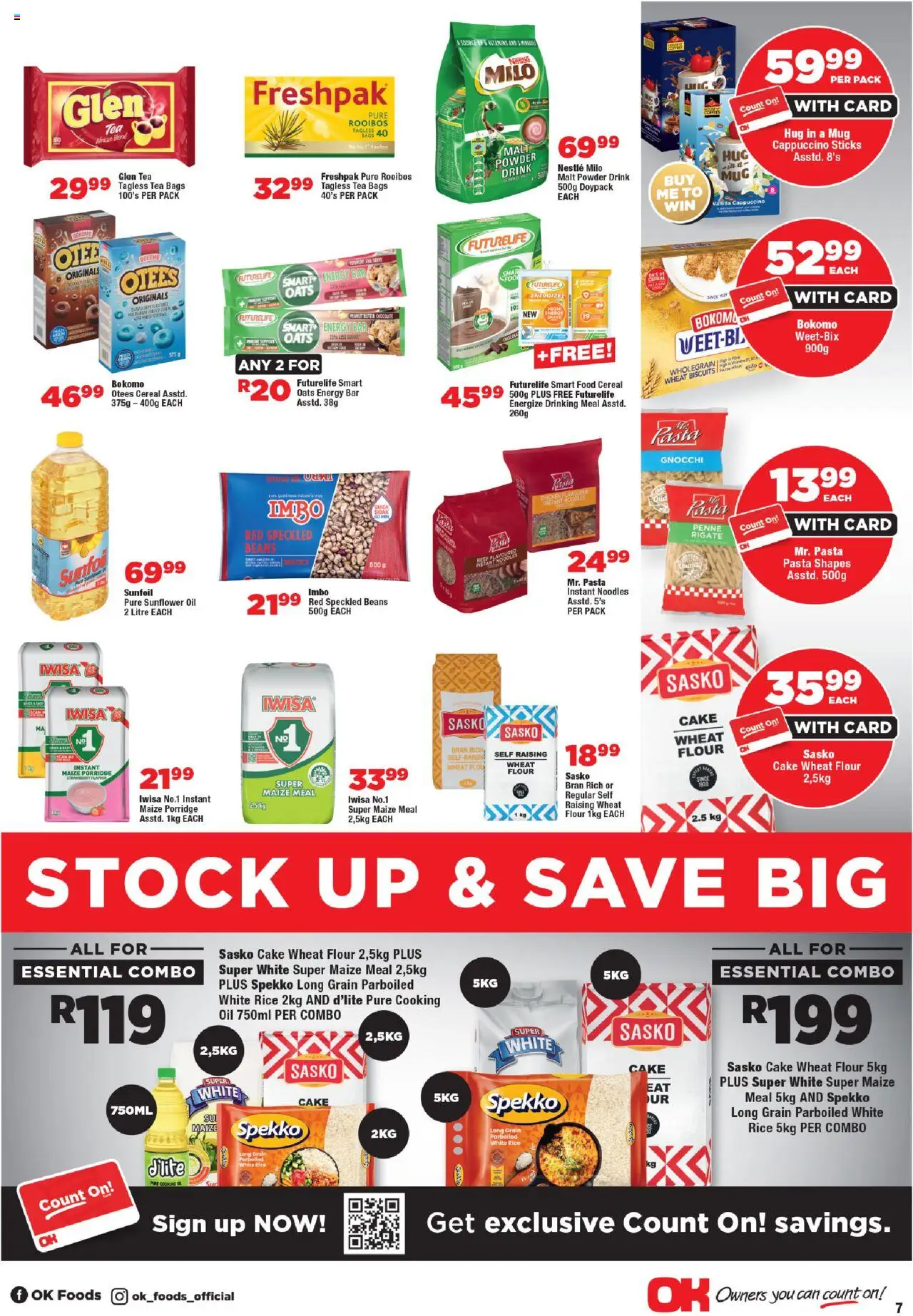 New OK Foods catalogue – valid from 10.09.2025 | Page: 7 | Products: Cake, Oil, Biscuits, Noodles
