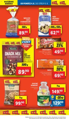 Lidl leták od 04.08.2025 | Strana: 20 | Produkty: Ovoce, Mix ořechů, Bonbóny, Arašídy