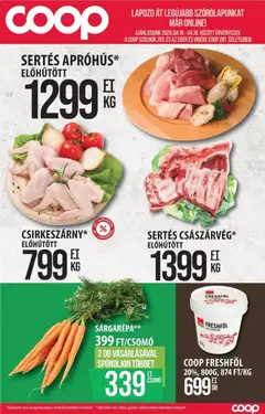 COOP Szolnok akciós újság Székesfehérvár - amely érvényes a következő dátumtól: 16.04.2026