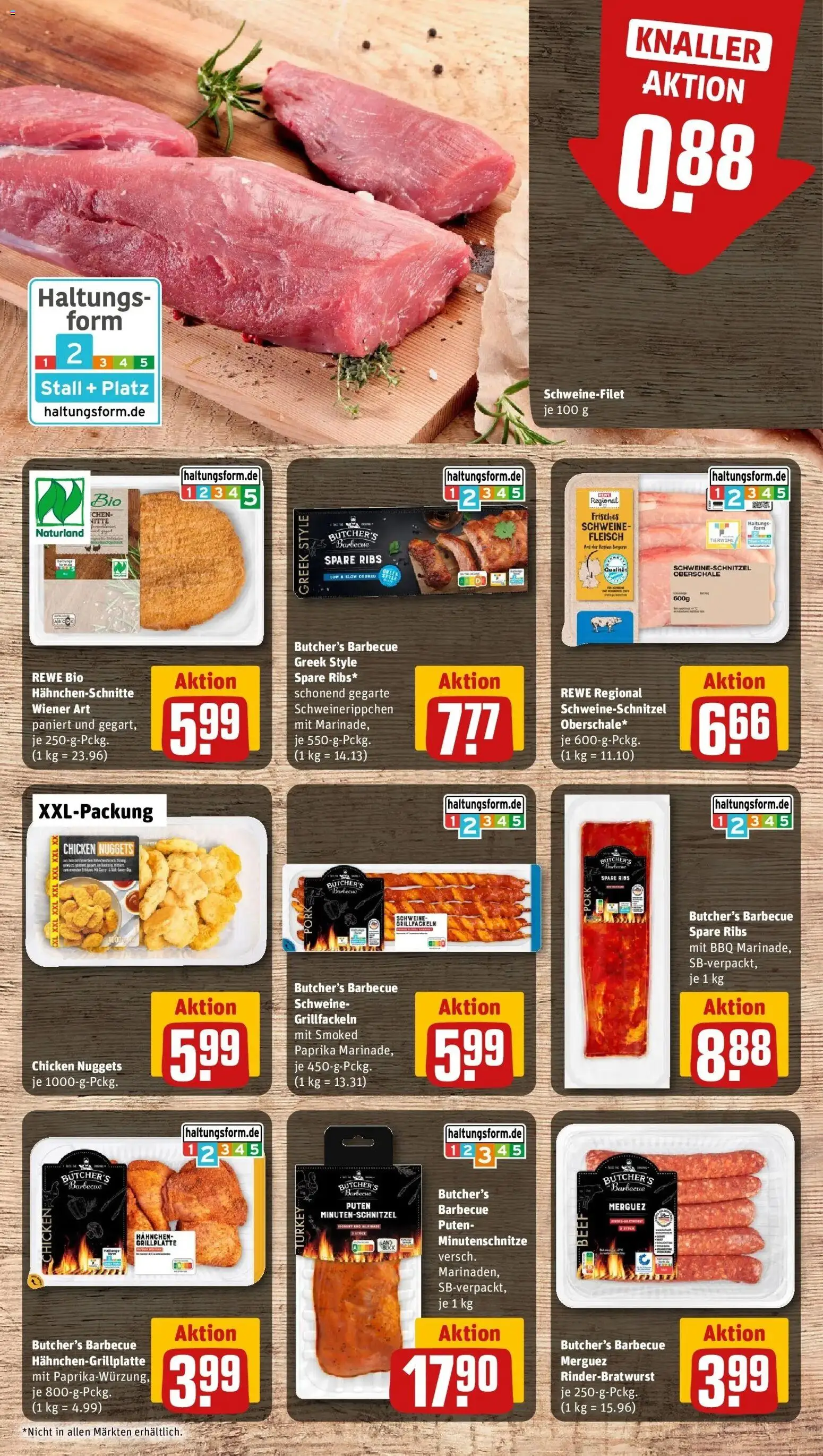 Rewe Prospekt Waidhofen	 – gültig ab 12.04.2026 | Seite: 6 | Produkte: Hahnchen, Paprika, Steak, Fleisch