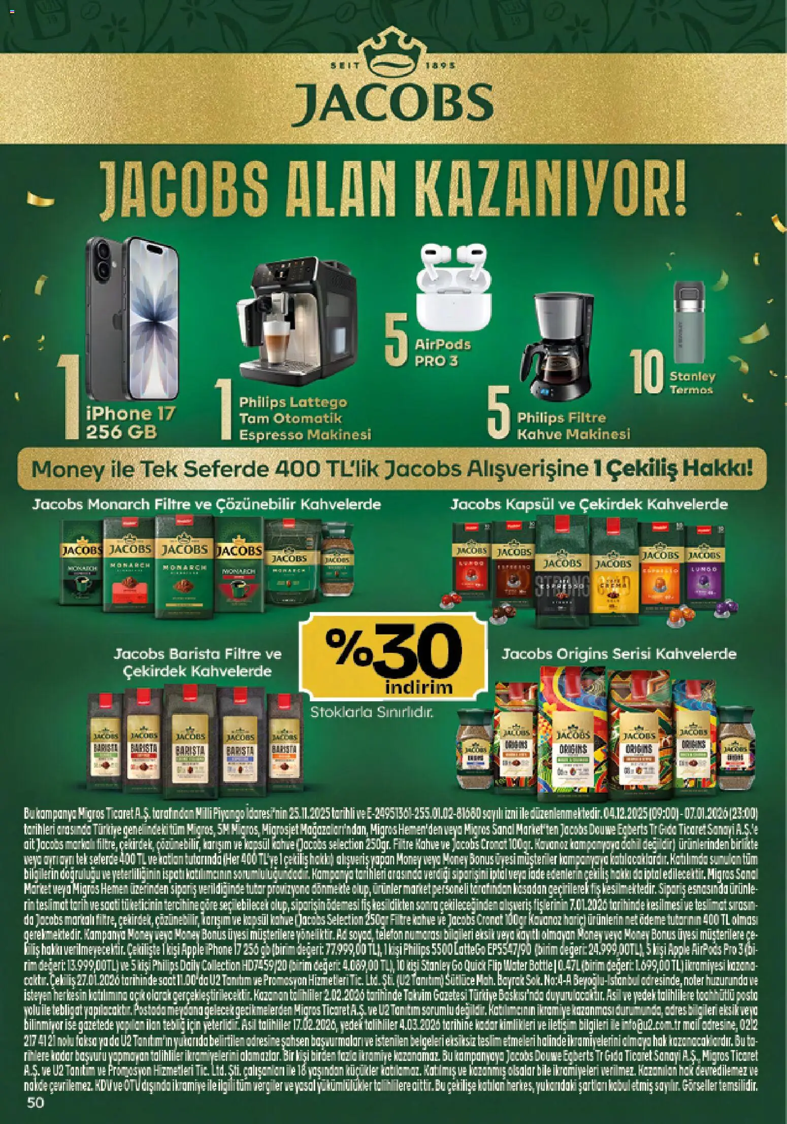 Migros Katalog - Migroskop - 04.12.2025 tarihinden itibaren geçerlidir | Sayfa: 50 | Ürünler: Espresso makinesi, Termos, Tarih, Saat