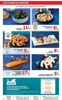 Super U - Prévisualisation de Super U Prospectus valide à partir de 17.02.2026 | Page: 26 | Produits: Orange, Crevette, Filet de saumon, Poisson
