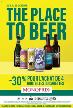 Monoprix - Prévisualisation de Monoprix - Guide place to beer valide à partir de 07.10.2025