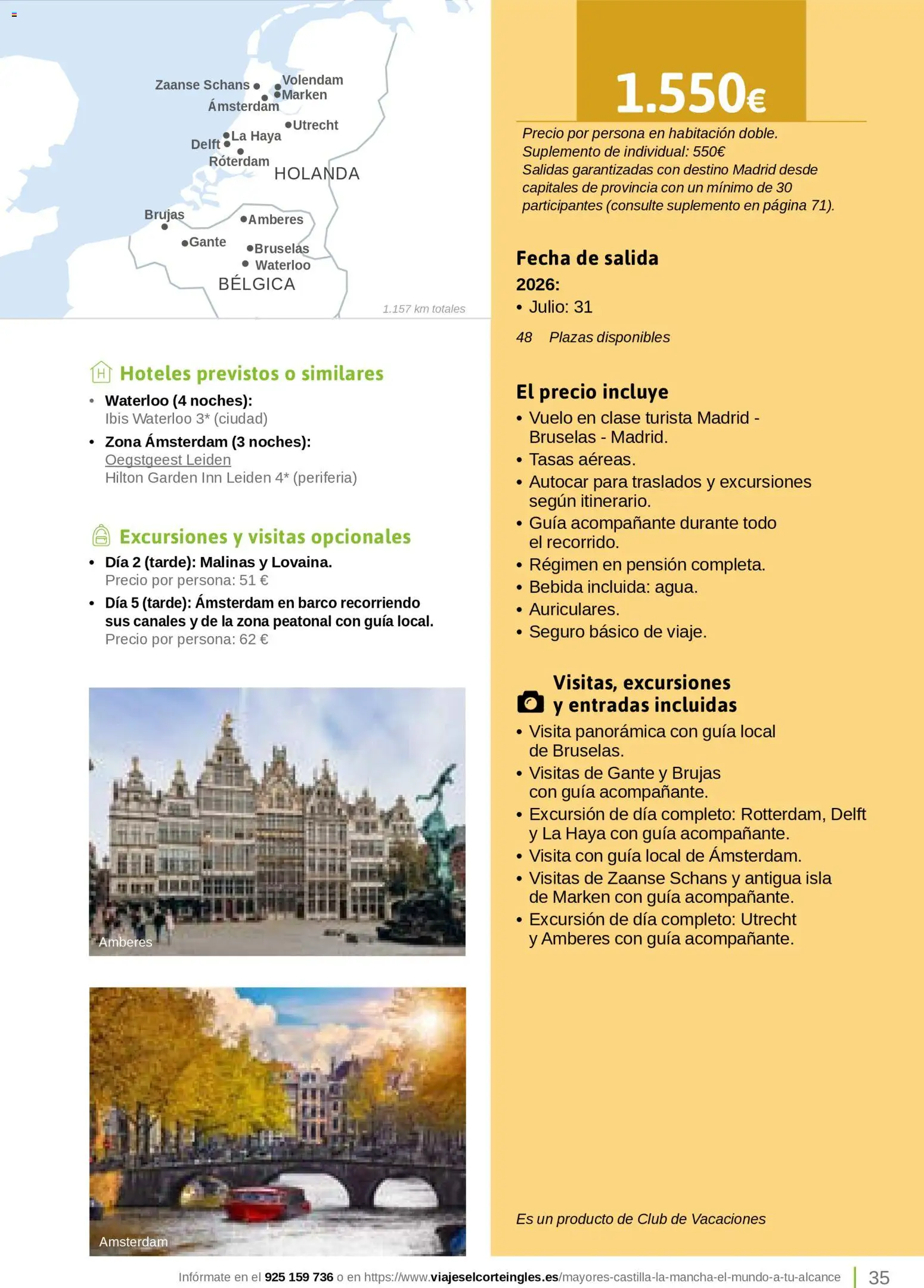 Viajes El Corte Inglés Turismo Social Castilla La Mancha │ válido desde el 01.04.2026 | Página: 35