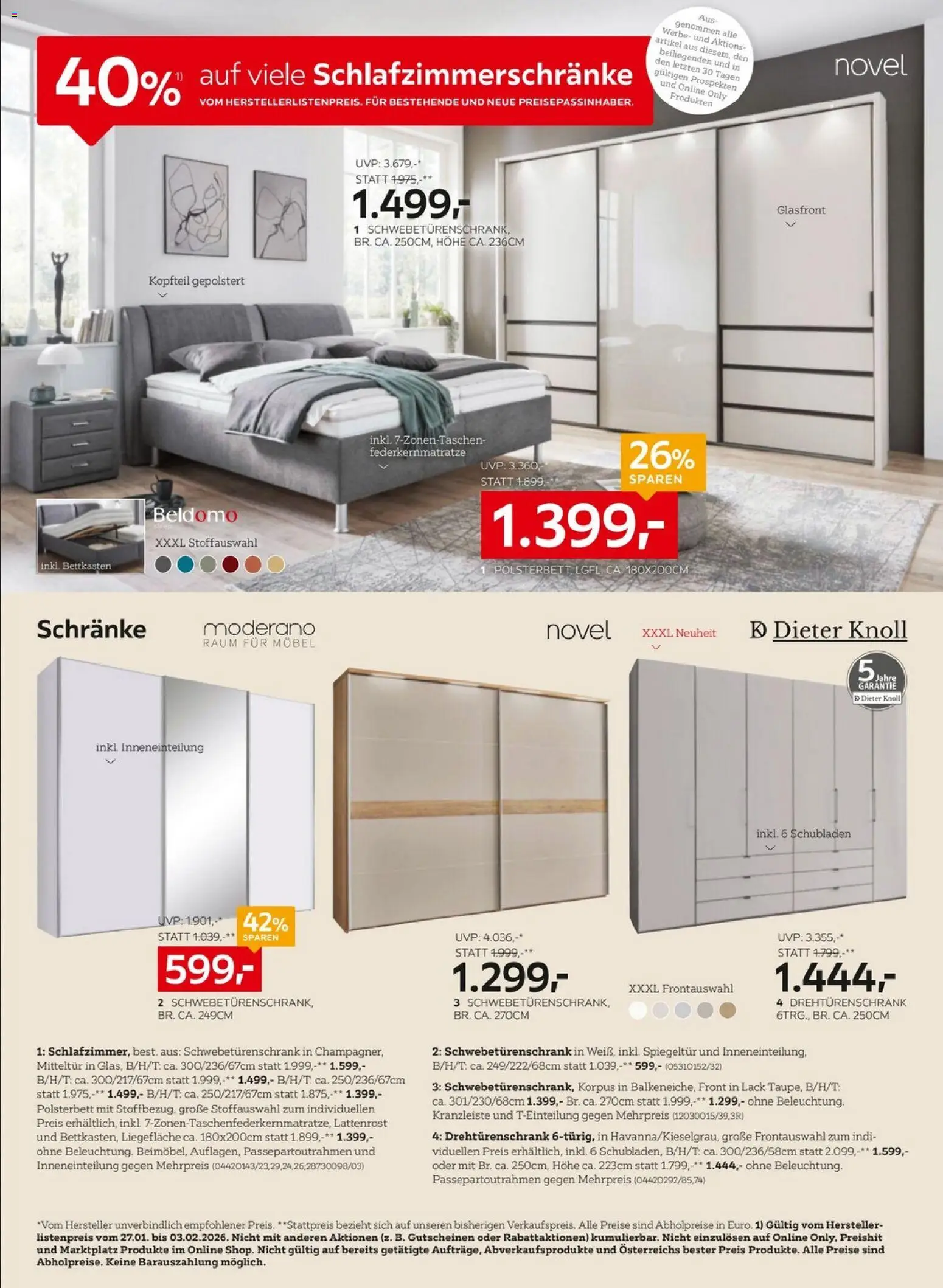 XXXLutz Prospekt aktuell gültig ab 27.01.2026 | Seite: 4 | Produkte: Lattenrost