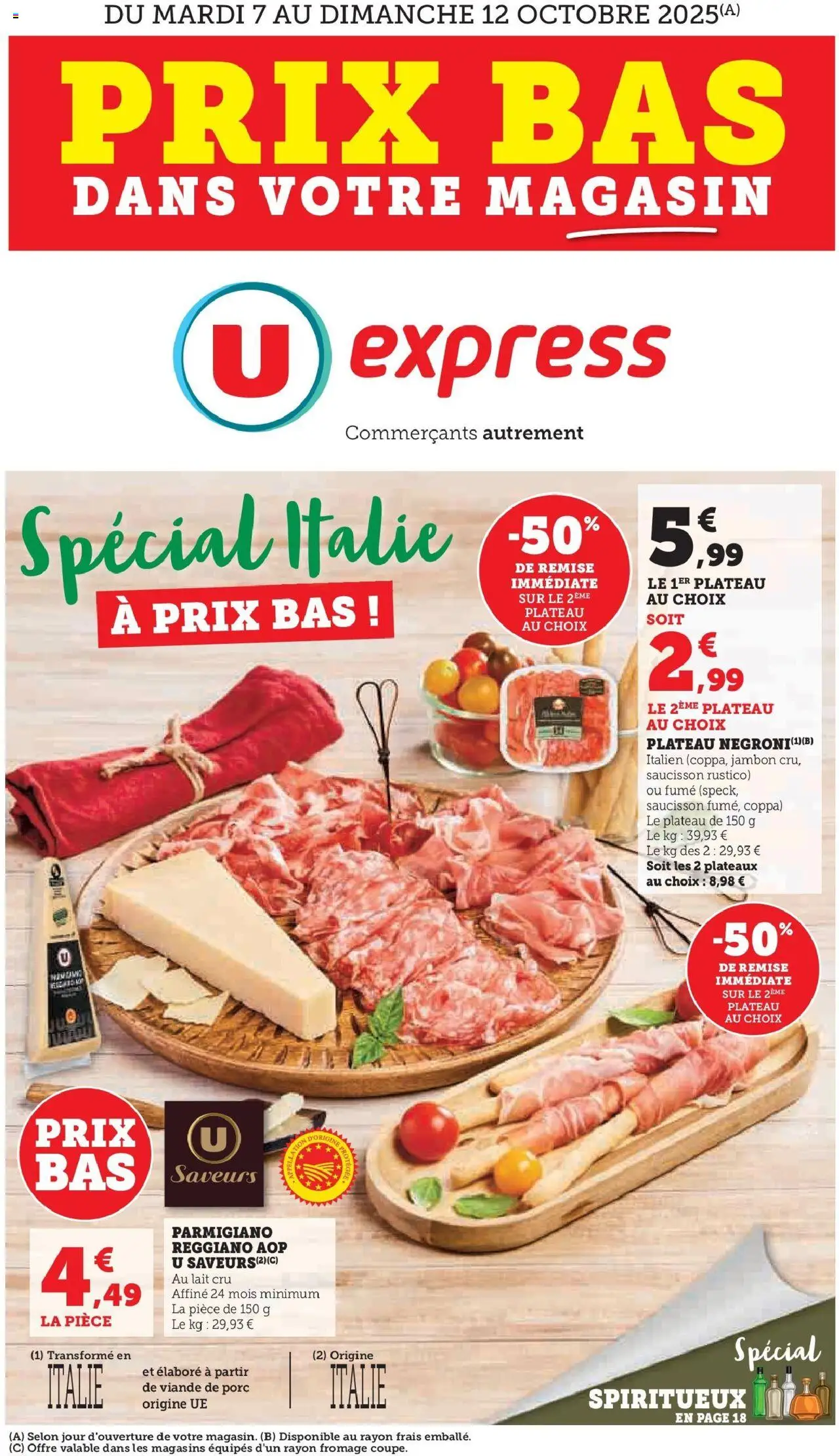 {H1} | Page: 1 | Produits: Viande de porc, Plateau, Fromage, Porc